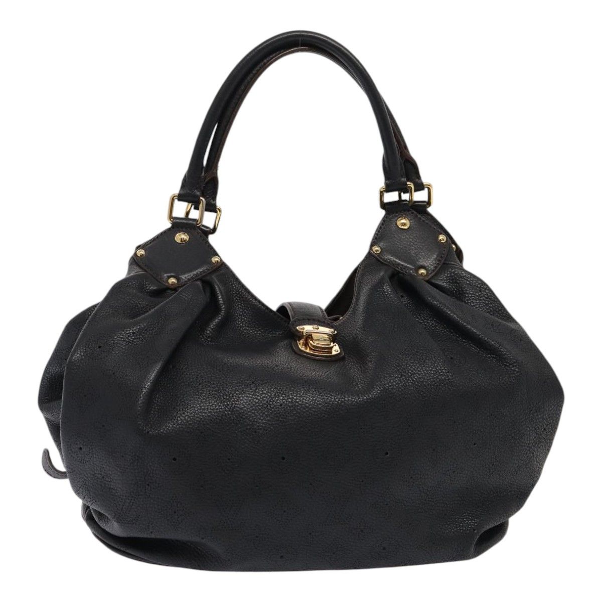 Louis Vuitton Xl Black Leather Handbag (Pre-Owned) Size ONE SIZE - 1 Thumbnail