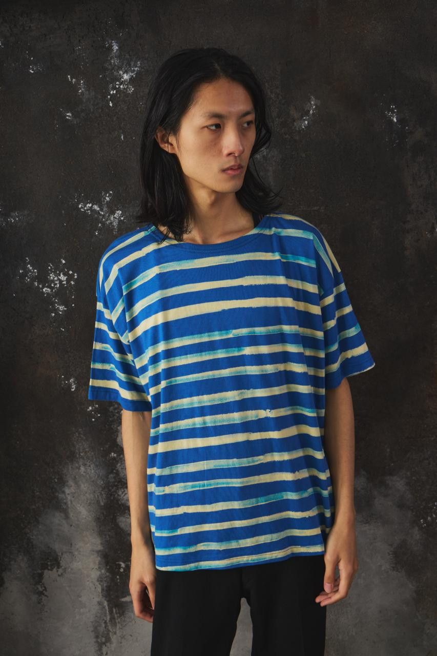 Porter Classic Porter Classic ARTIST BORDER T-SHIRT Blue Size US XL / EU 56 / 4 - 2 Thumbnail