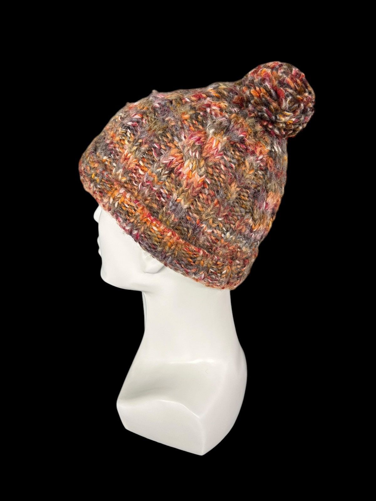 Japanese Brand × Kapital × Vintage Crochet Knitted handmade Beanie Hats ☠️☠️ Size ONE SIZE - 3 Thumbnail