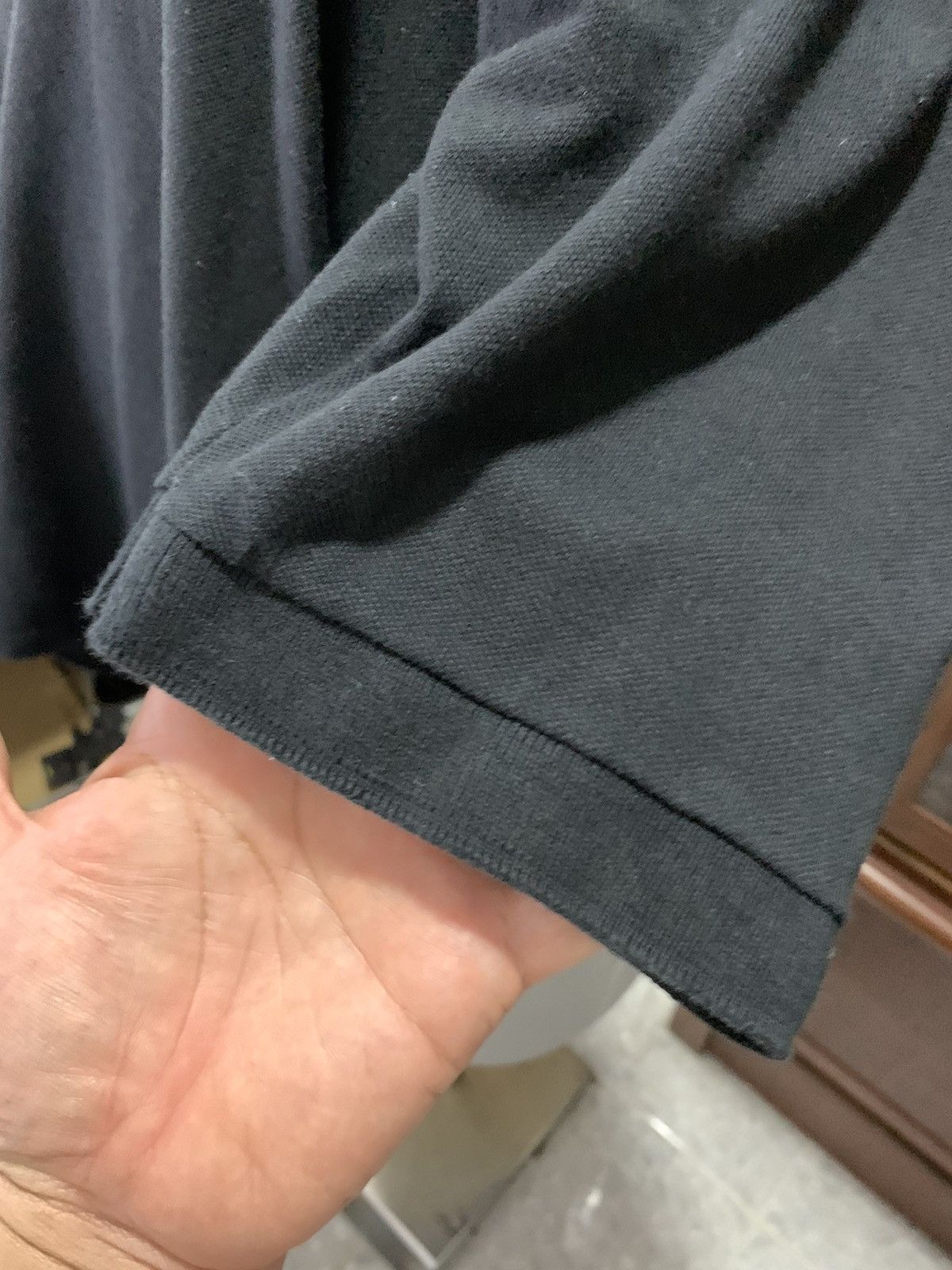 Other Vintage BRONZE AGE Black polo shirt Size US L / EU 52-54 / 3 - 9 Thumbnail