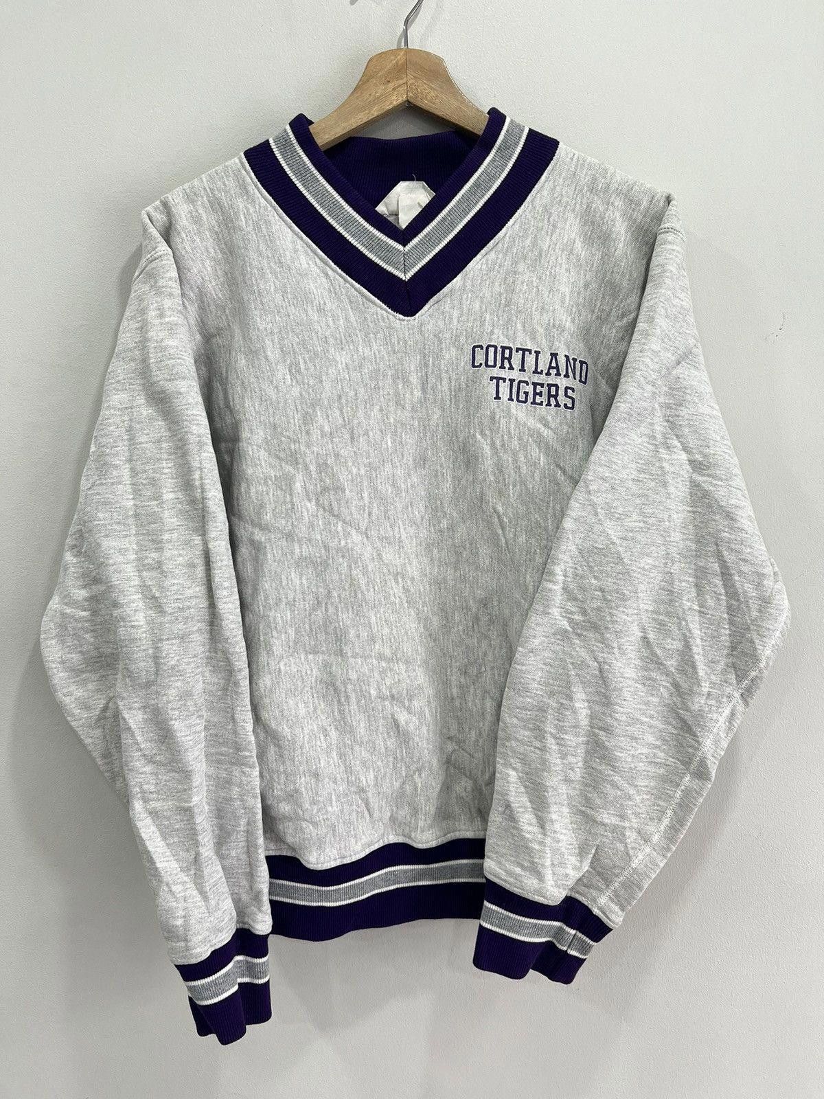 Vintage Vintage Cortland Tigers Varsity Sweater Sweatshirt Size US XL / EU 56 / 4 - 1 Thumbnail