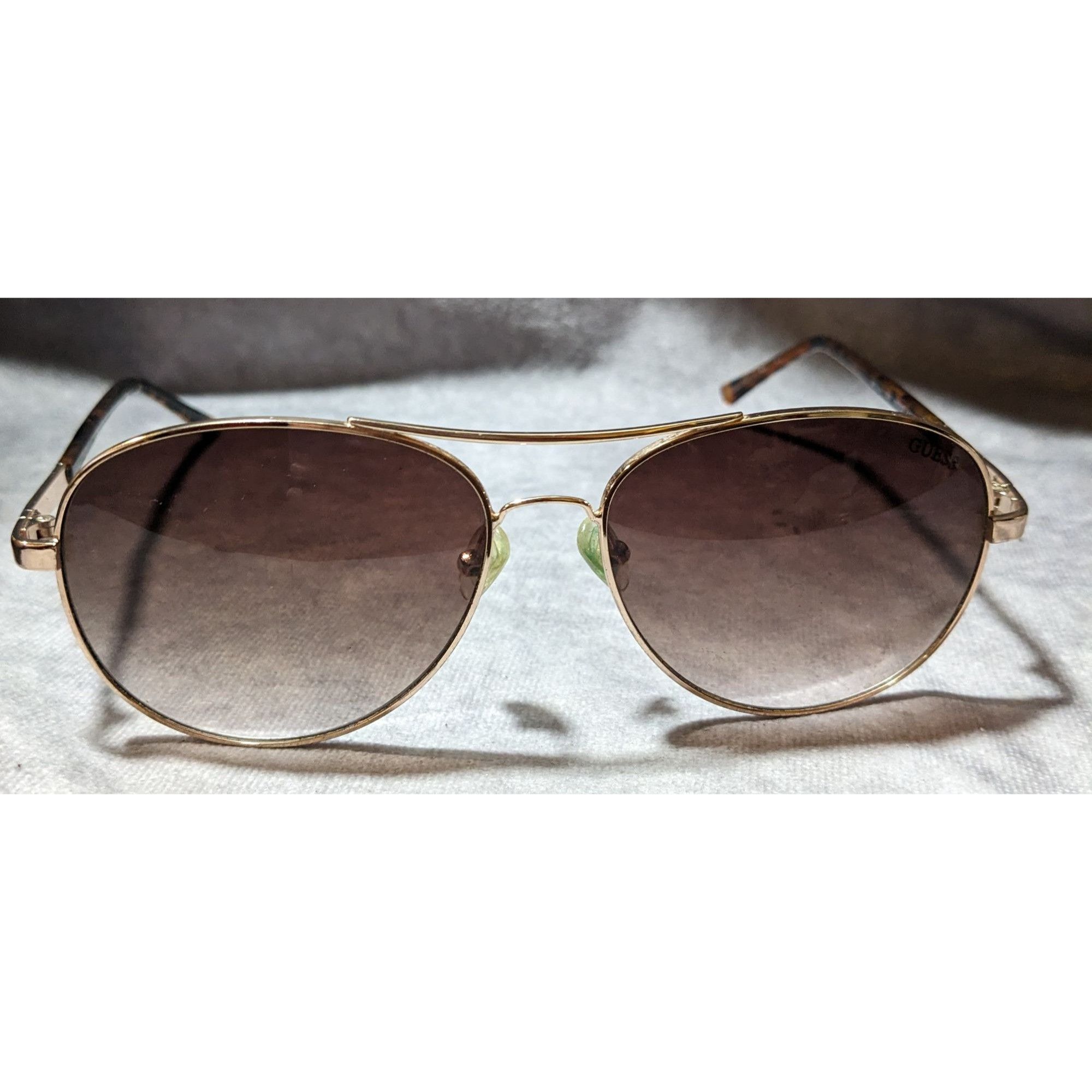 Guess Guess GF0295 Gold Tortoise Aviator Sunglasses Size ONE SIZE - 1 Thumbnail