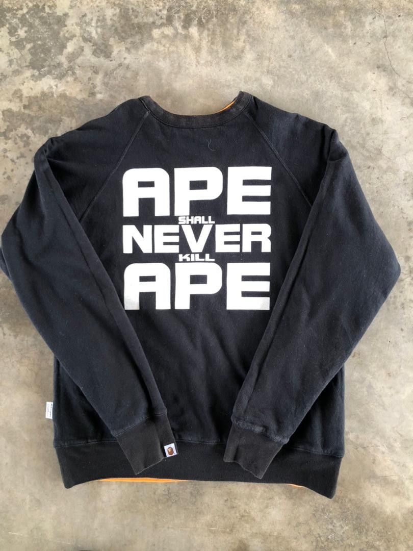 Bape Bape Reversible Crewneck Size US L / EU 52-54 / 3 - 7 Thumbnail