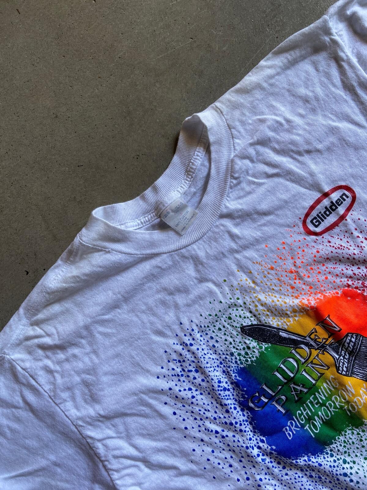 Other VTG 90s Glidden Paint Brush Tee Sz L Size US L / EU 52-54 / 3 - 4 Thumbnail