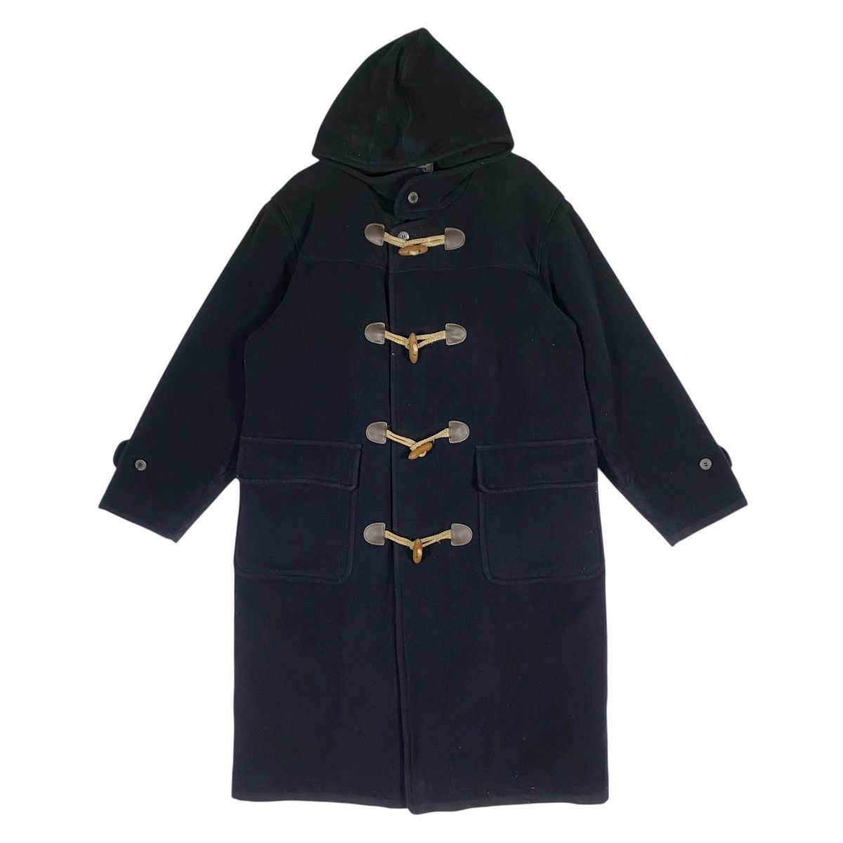 Lacoste Lacoste Wool Duffle Coat Size 3 (Fit L) Black Colour Size US L / EU 52-54 / 3 - 1 Thumbnail