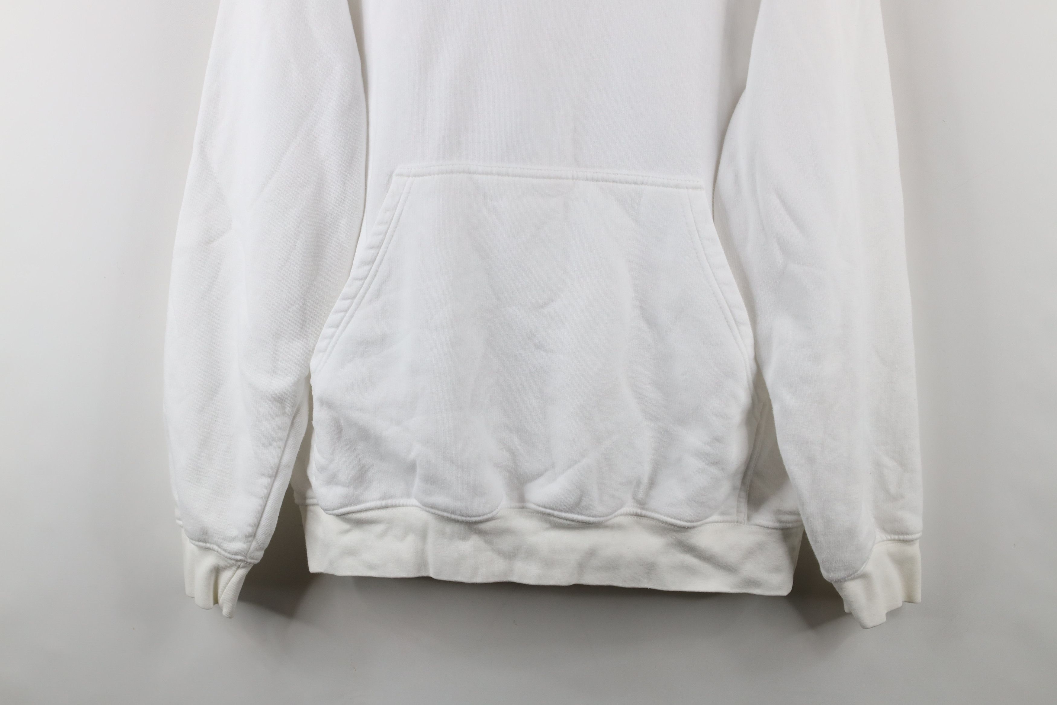 Nike × Vintage Vintage 90s Y2K Nike Mini Swoosh Hoodie Sweatshirt White Size US M / EU 48-50 / 2 - 3 Thumbnail