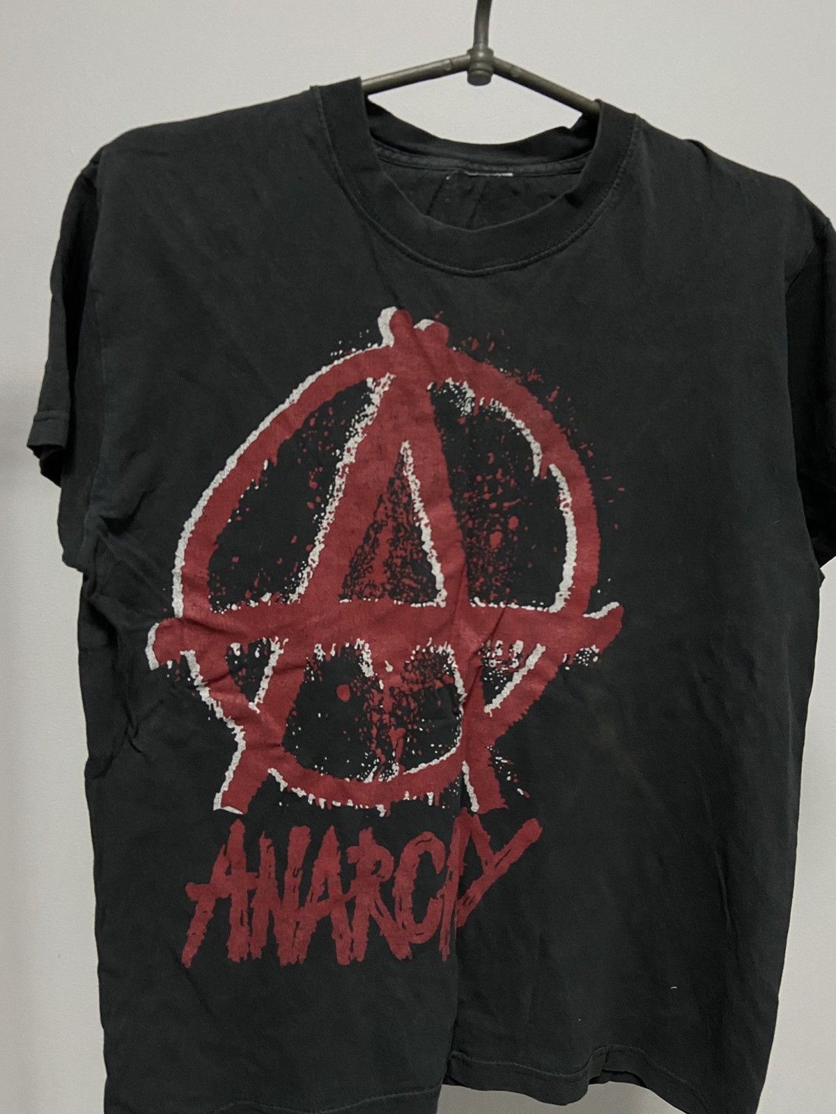 Vintage Anarchy will beat t shirt big logo vintage rock Size US M / EU 48-50 / 2 - 3 Thumbnail