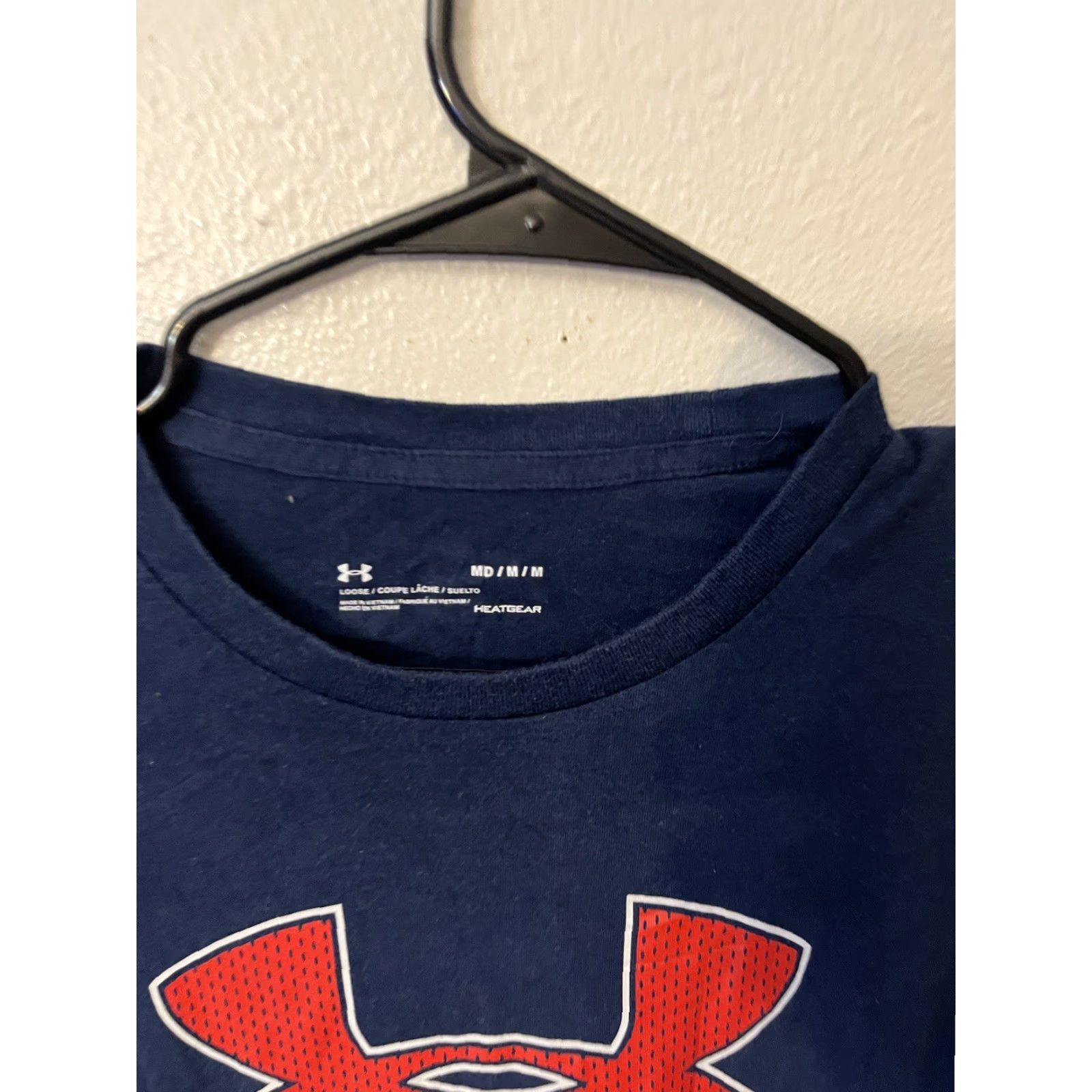 Under Armour Under Armour T-Shirt Men’s Short Sleeve Navy Crew Neck Heatgear Cotton Logo Graphic Size US M / EU 48-50 / 2 - 3 Thumbnail