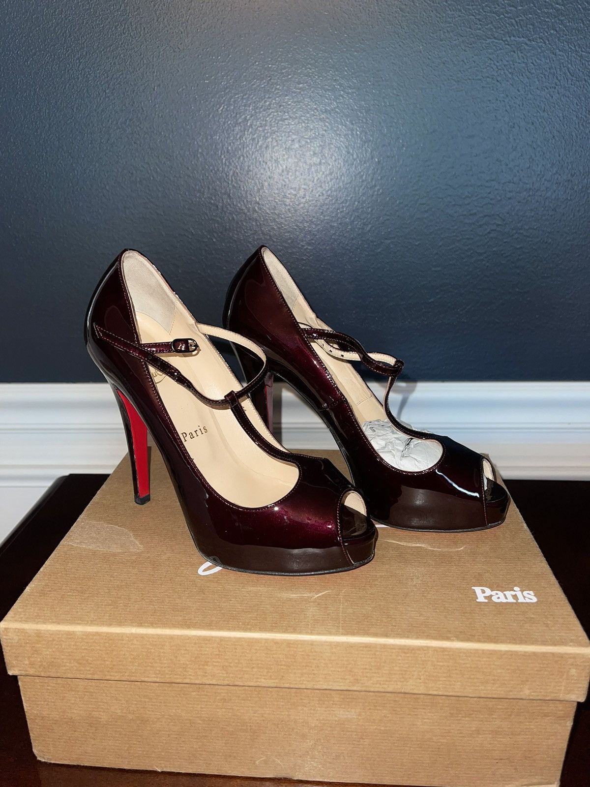 Christian Louboutin Decollete 554 70mm Patent Grailed