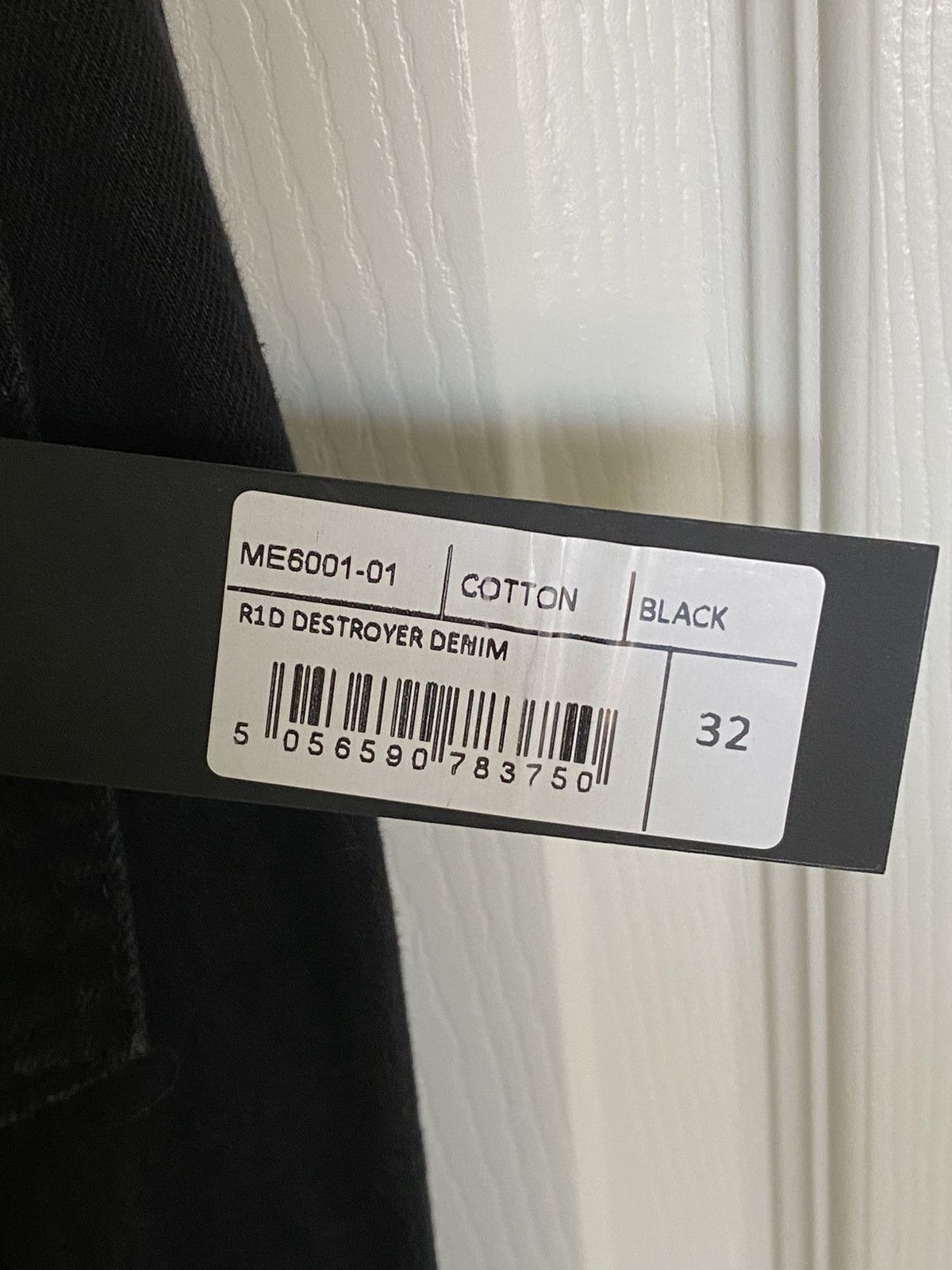 Represent Clo. Represent Clo R1 Destroyer Black Denim Jeans Size 32 Size US 32 / EU 48 - 9 Thumbnail