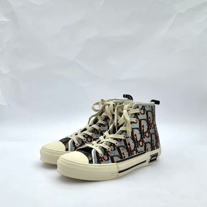Dior Dior B23 Oblique Logo High-Top Sneakers Size US 10 / EU 43 - 1 Thumbnail