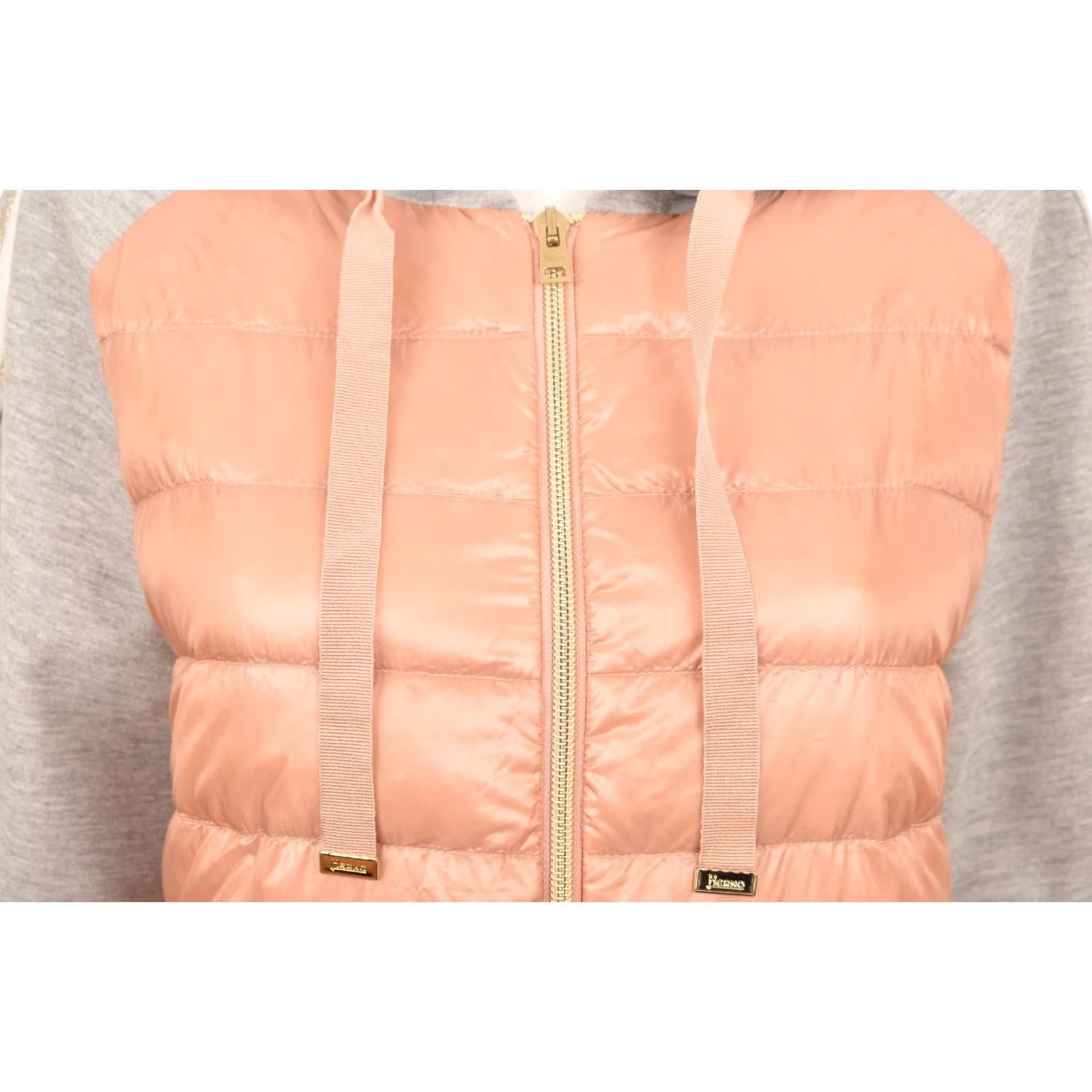 Herno DDP HERNO Women’s Short Sleeve Woven Jacket Down Puffer PI0919D EU 48 Pink Jacket Womens Down Puffer Size 34" / US 12 / IT 48 - 2 Thumbnail