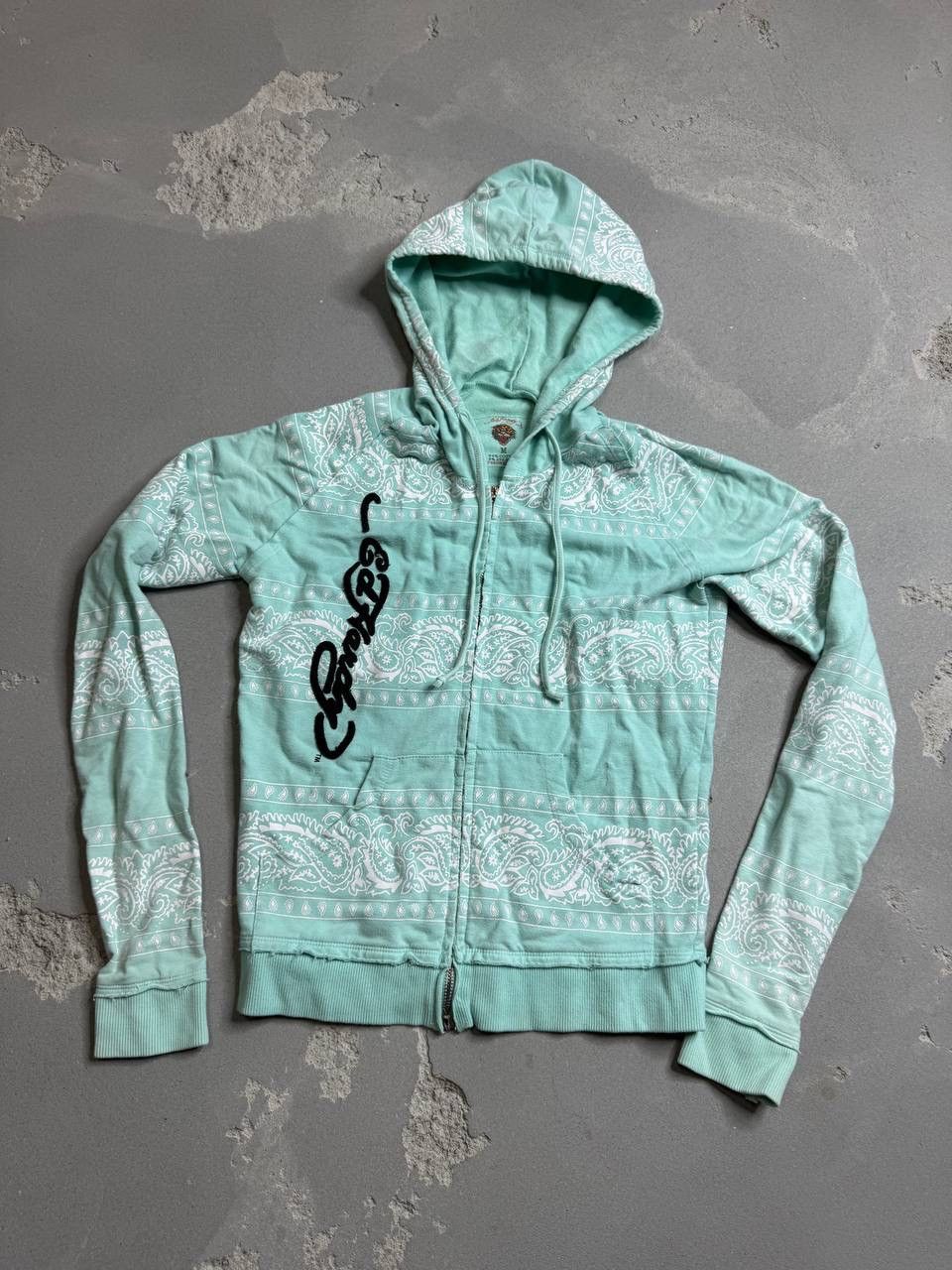 Ed Hardy Vintage Y2K Ed Hardy Tiger Big Logo Zip Up Hoodie Sweatshirt Size M / US 6-8 / IT 42-44 - 1 Thumbnail