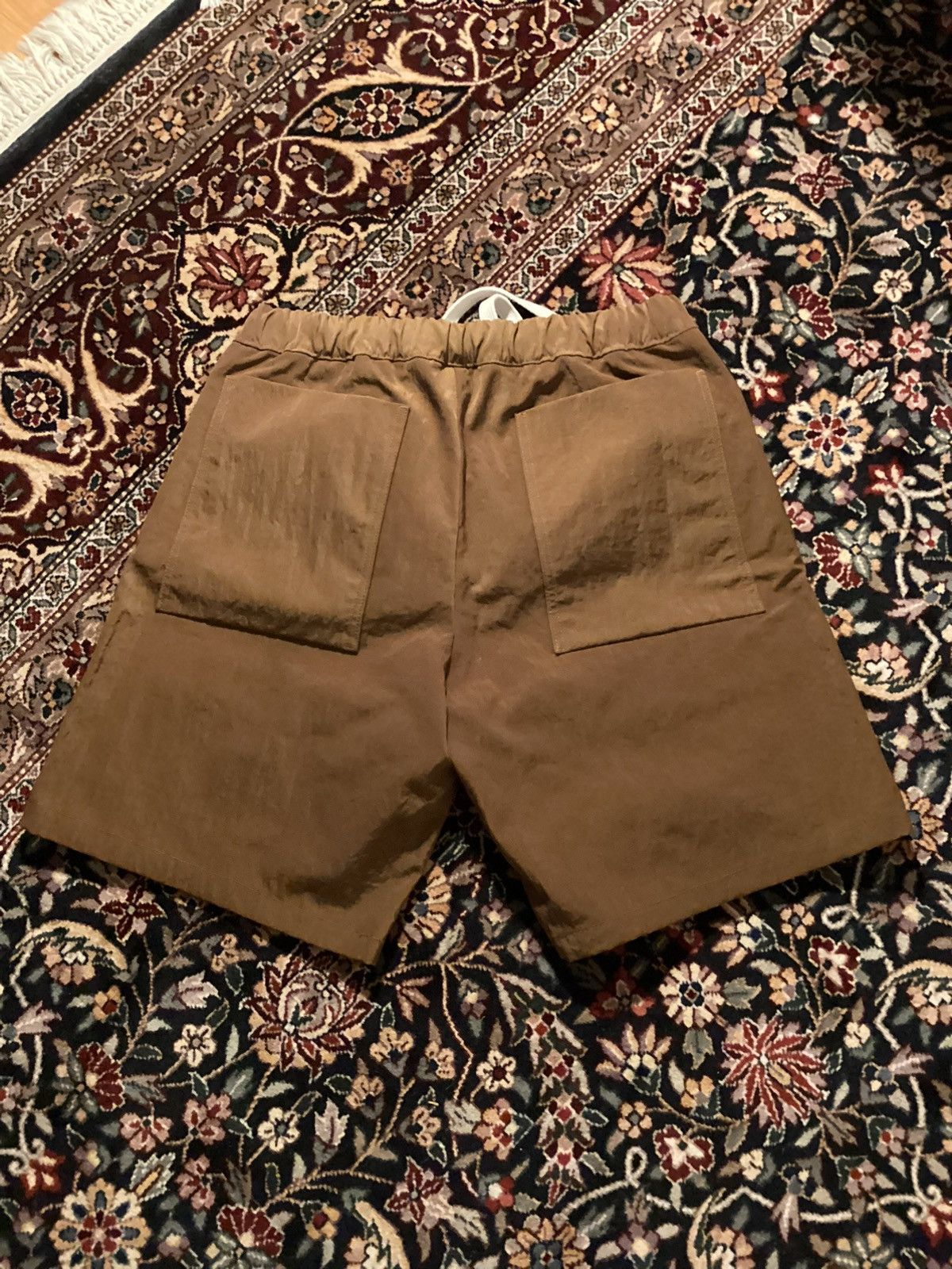 MAN-TLE MAN-TLE R9D7 Shorts - Brown Nylon Size US 32 / EU 48 - 2 Thumbnail