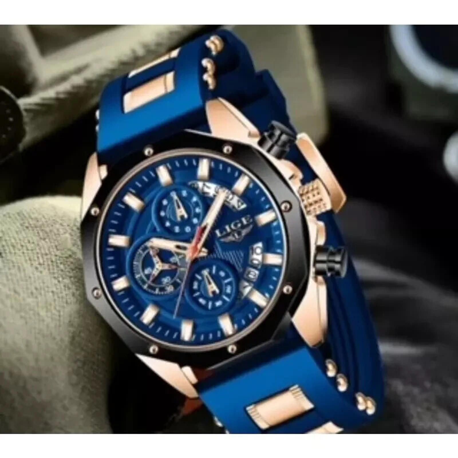 Karl Lagerfeld 2024 Premium LIGE Men's Round Chronograph Watch Size ONE SIZE - 2 Thumbnail