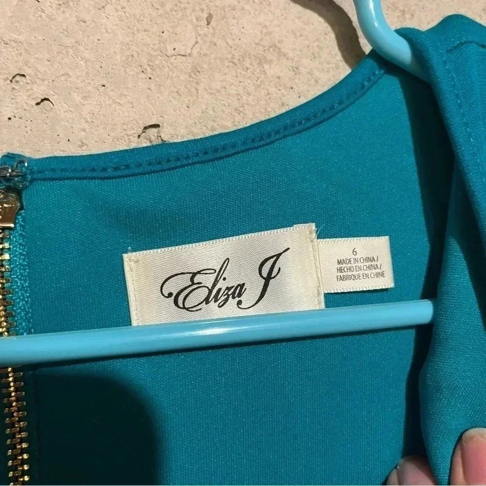 Other Eliza J Fit & Flare Dress Teal Pleats Sz 6 Cap Sleeves Size M / US 6-8 / IT 42-44 - 3 Thumbnail