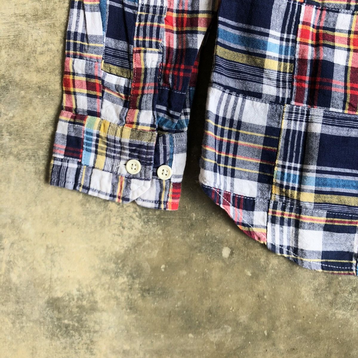 Sugar Cane 2000s Onboard Patchwork Madrass Shirt Japanese Kapital Style Size US S / EU 44-46 / 1 - 10 Thumbnail