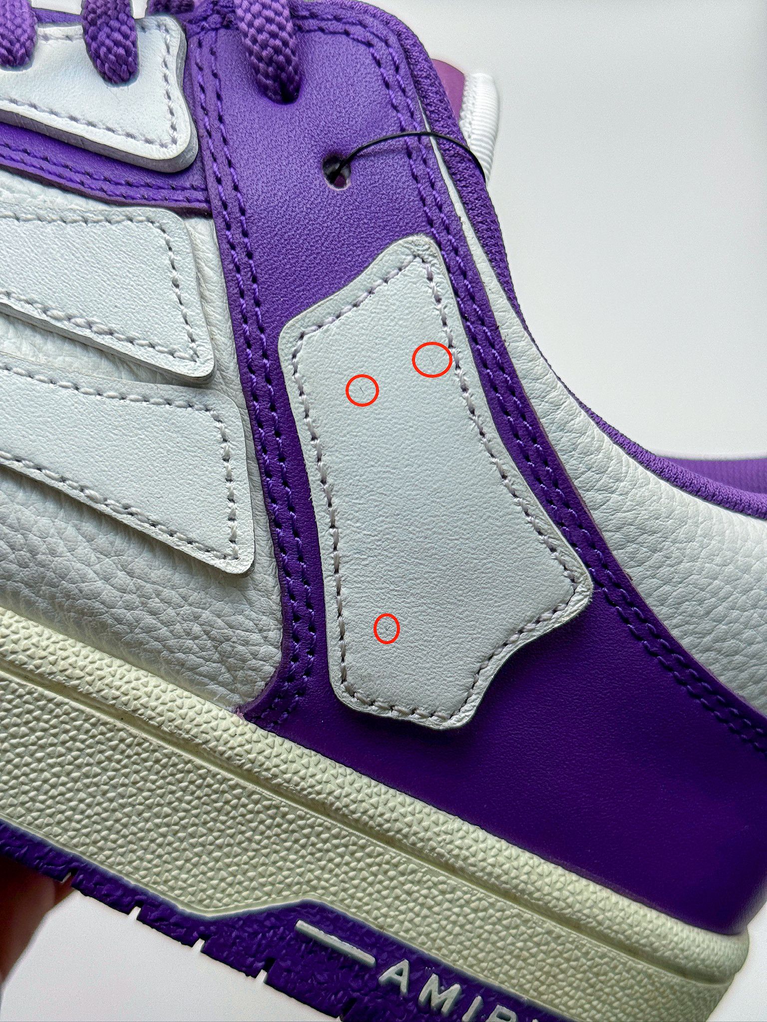 Amiri AMIRI Skel Top Low "Purple White" 2022 Skeleton Bones Size US 13 / EU 46 - 20 Thumbnail