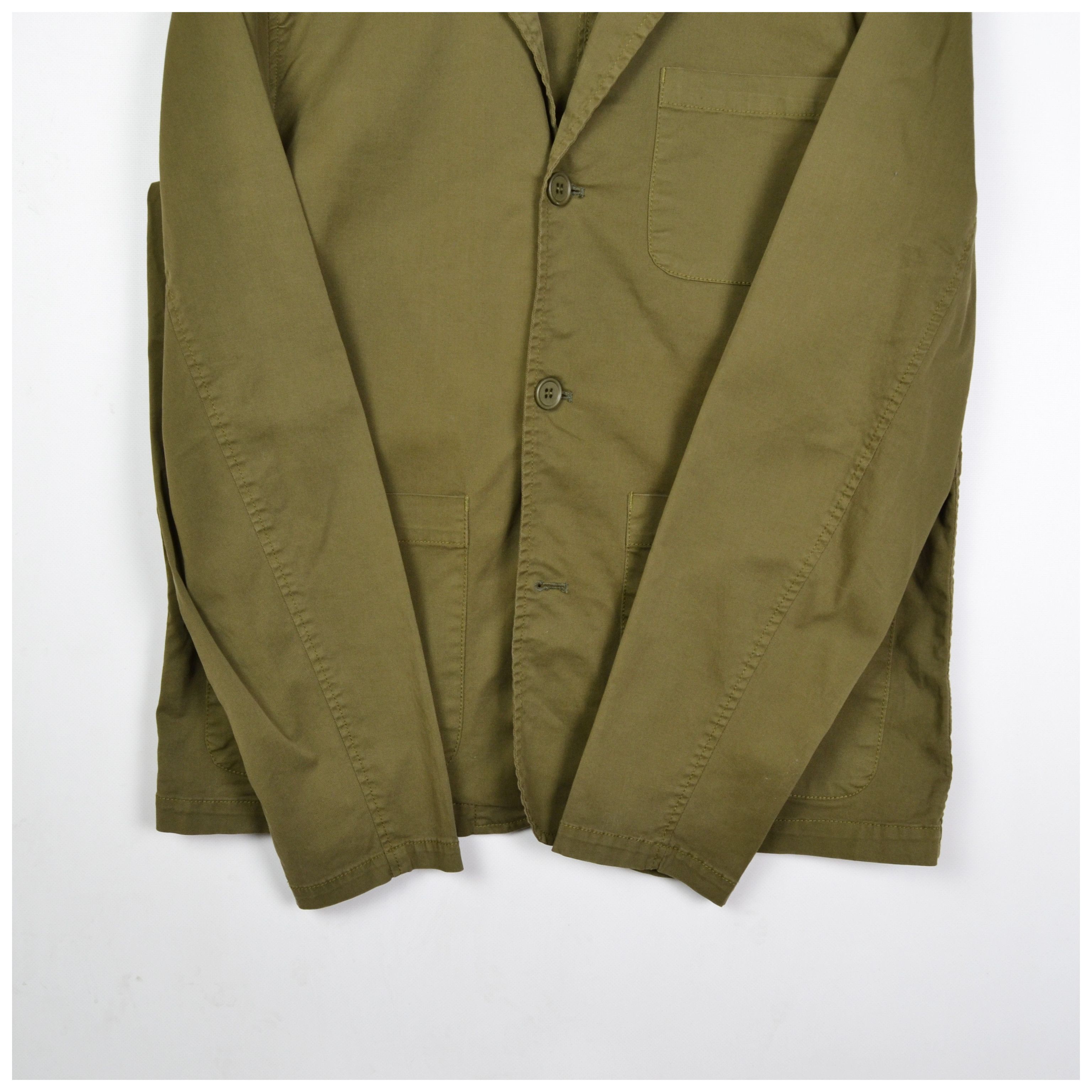 Minimum MINIMUM Khaki Buttoned Cotton Work Blazer Jacket Size 50/M Size US M / EU 48-50 / 2 - 8 Thumbnail