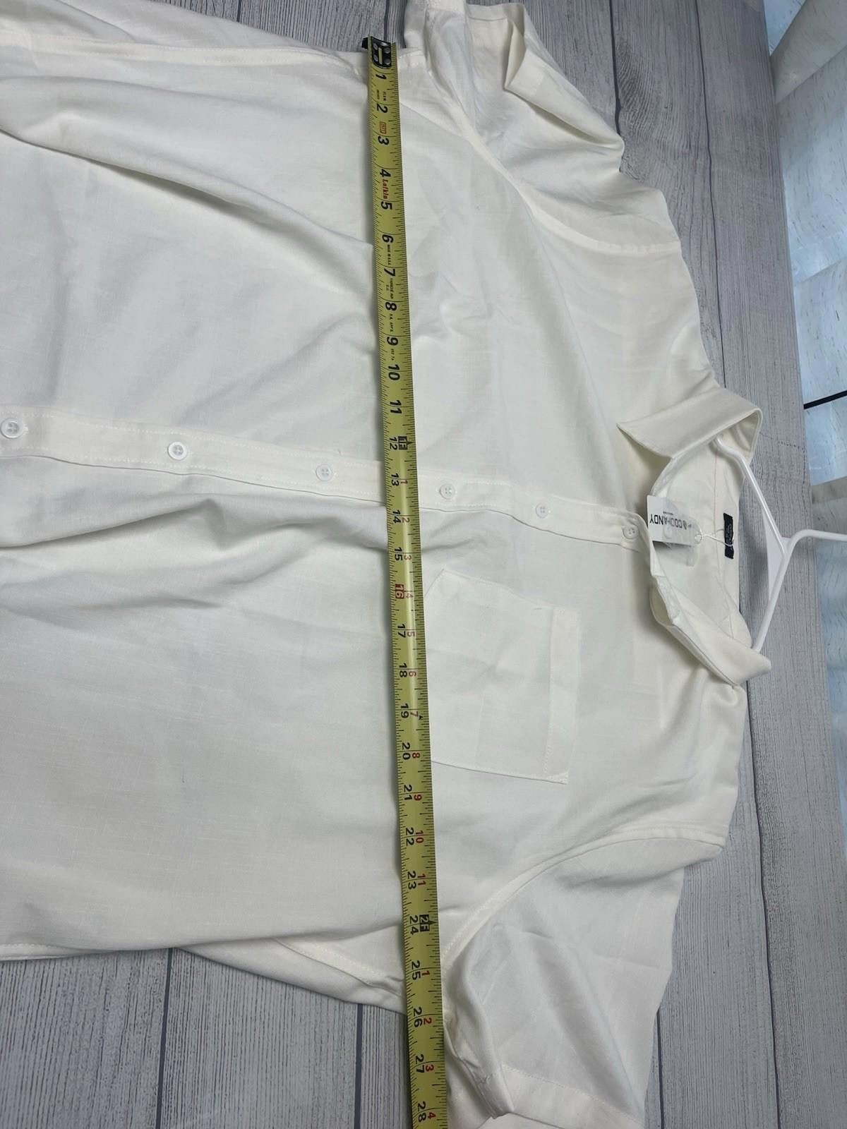 Other COOFANDY Cuban Guayabera Shirts Casual XL NWT Size US XL / EU 56 / 4 - 5 Thumbnail