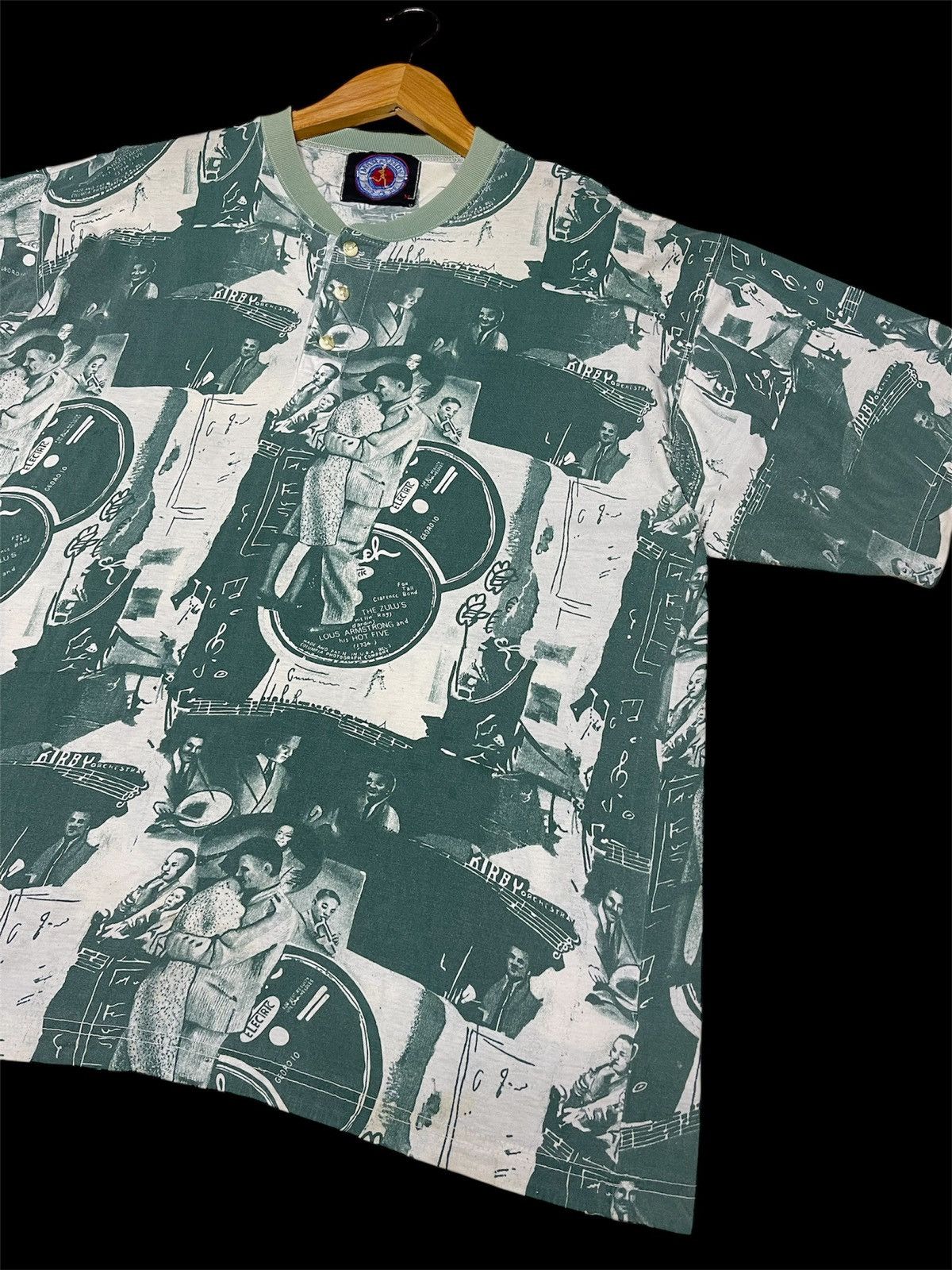 Band Tees Vintage Music Jazz Full Print Size US L / EU 52-54 / 3 - 5 Thumbnail