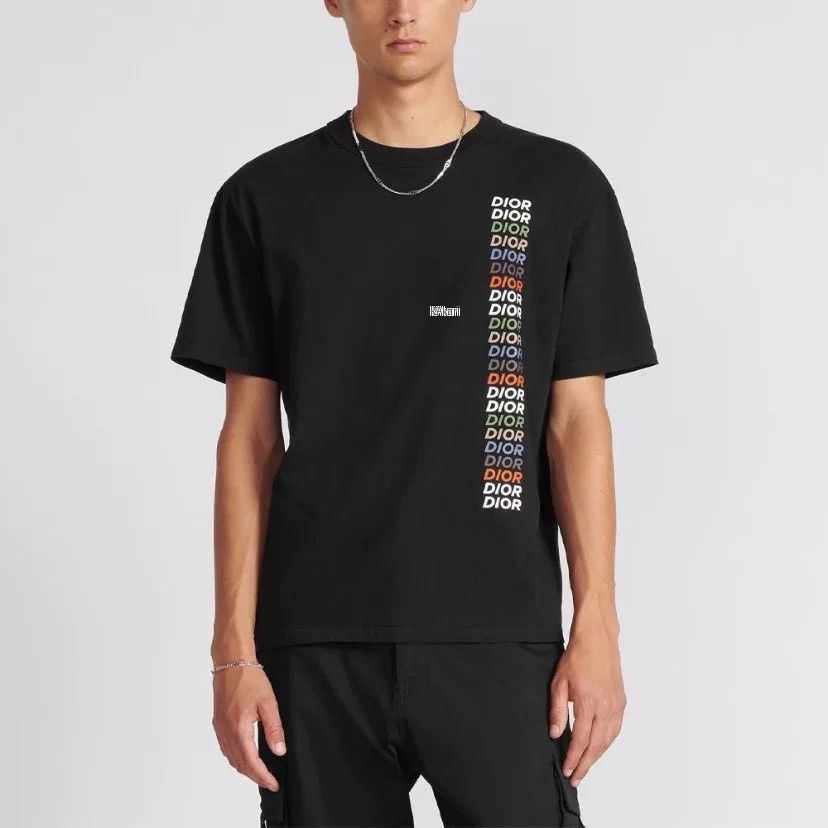Dior Dior 2024 Rainbow Logo Black T-Shirt M Size US M / EU 48-50 / 2 - 5 Thumbnail