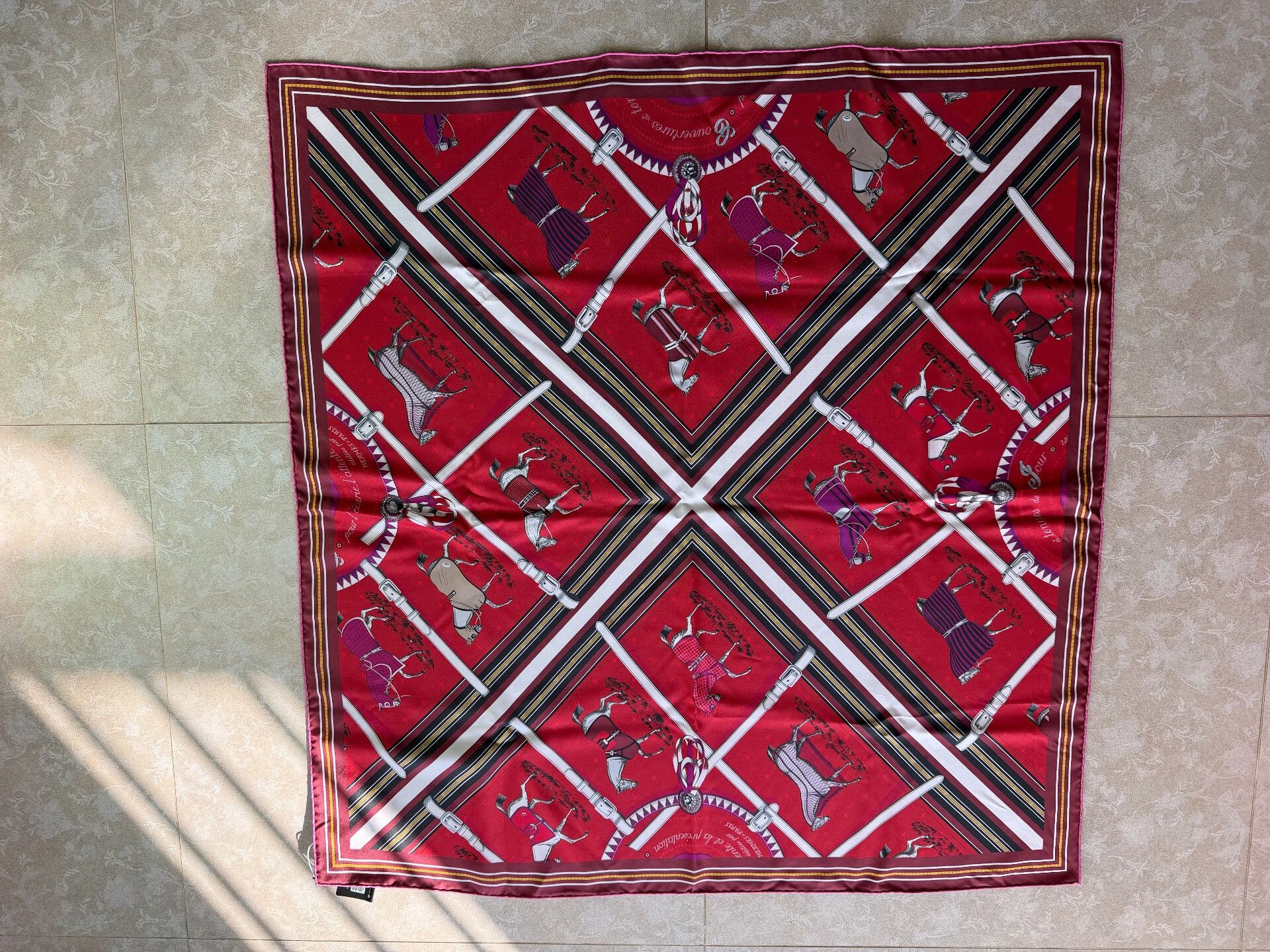 Hermes 90x90cm Silk Scarf