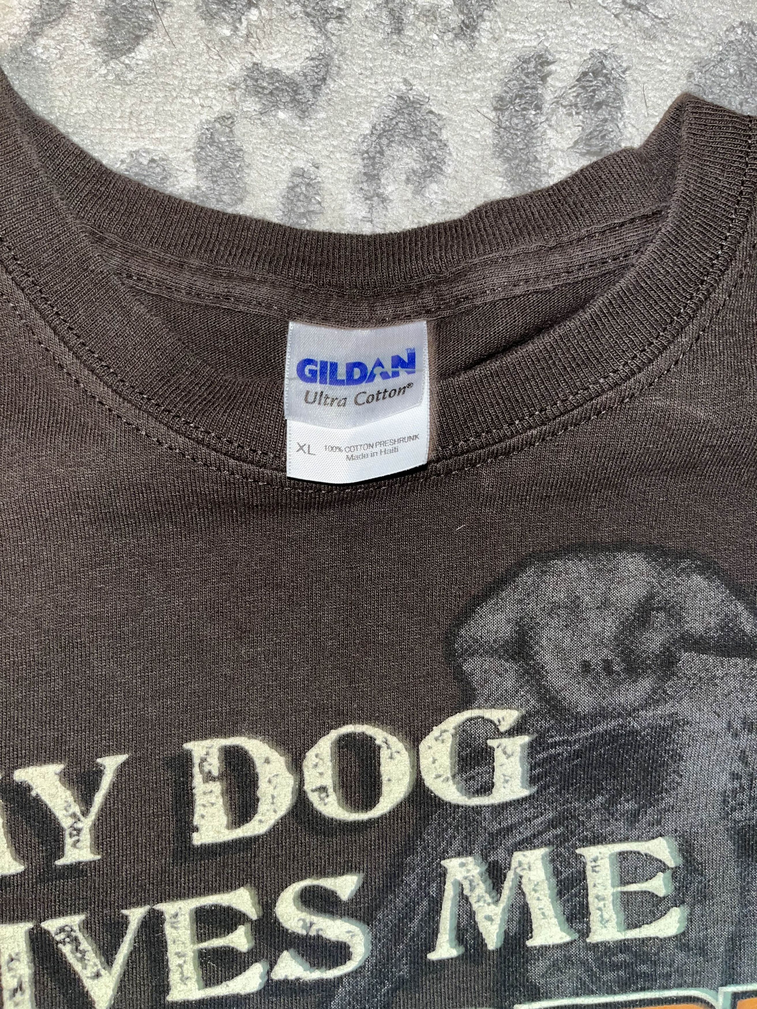 Vintage Vintage Y2K My Dog Gives Me The Bird Shirt Size US XL / EU 56 / 4 - 3 Thumbnail