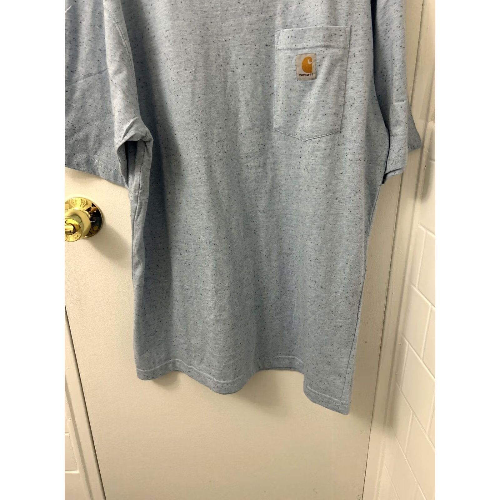 Carhartt Carhartt Shirt Mens Medium Blue Loose Fit Heavyweight Pocket S/S Speckled T-Shirt Size US M / EU 48-50 / 2 - 3 Thumbnail