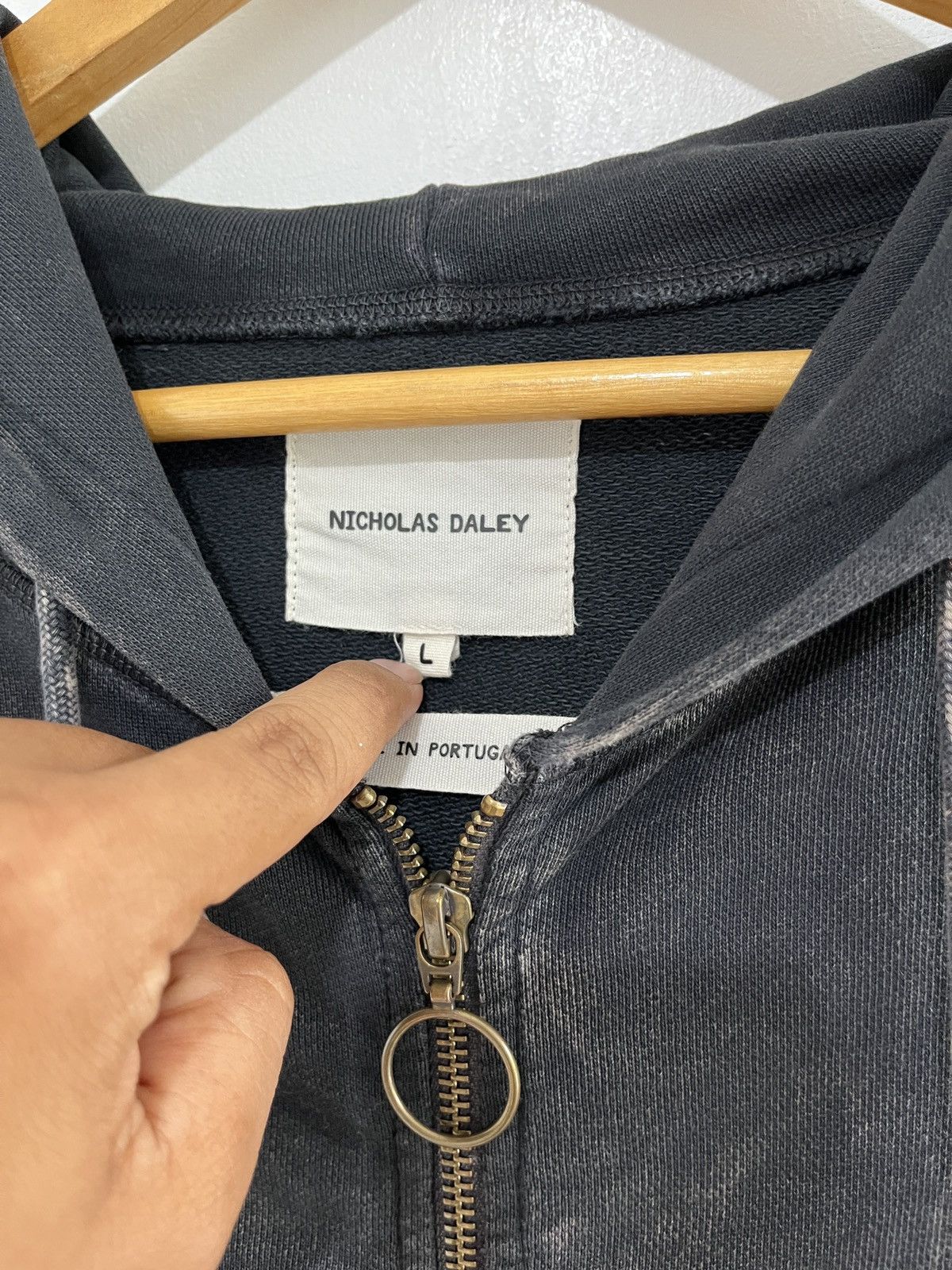 Nicholas Daley Rain Drop Cotton-Jersey Zip-Up Hoodie Size US L / EU 52-54 / 3 - 7 Thumbnail
