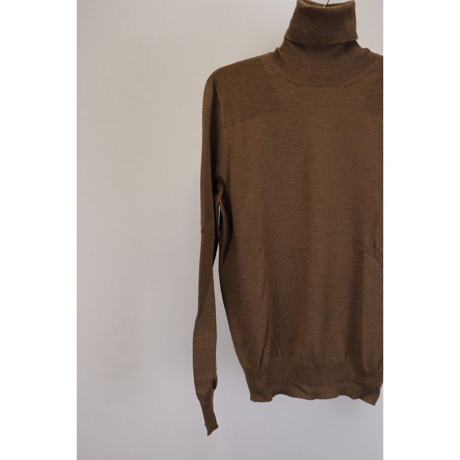 Amiri o1rshd1 Fitted Wool Turtleneck in Brown Size US M / EU 48-50 / 2 - 4 Thumbnail