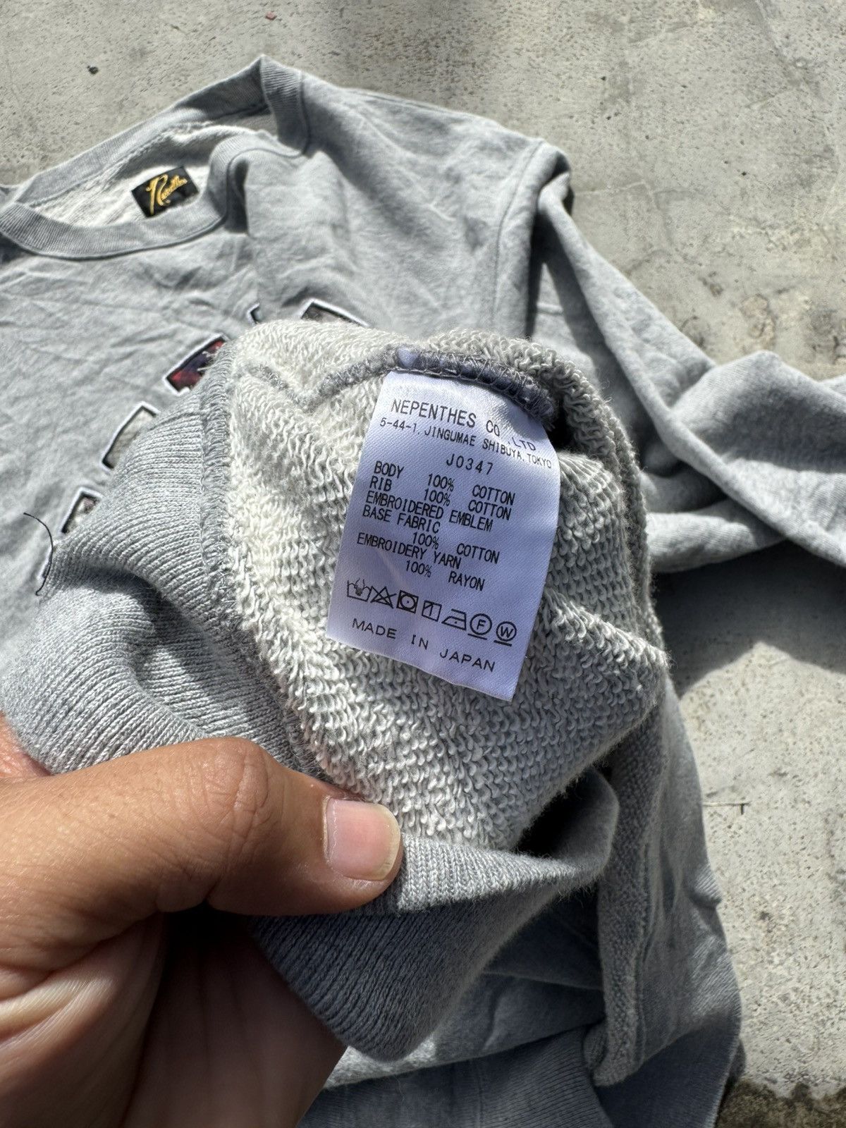 Needles × Nepenthes Needle Logo Block Sweatshirt Size US XL / EU 56 / 4 - 6 Thumbnail