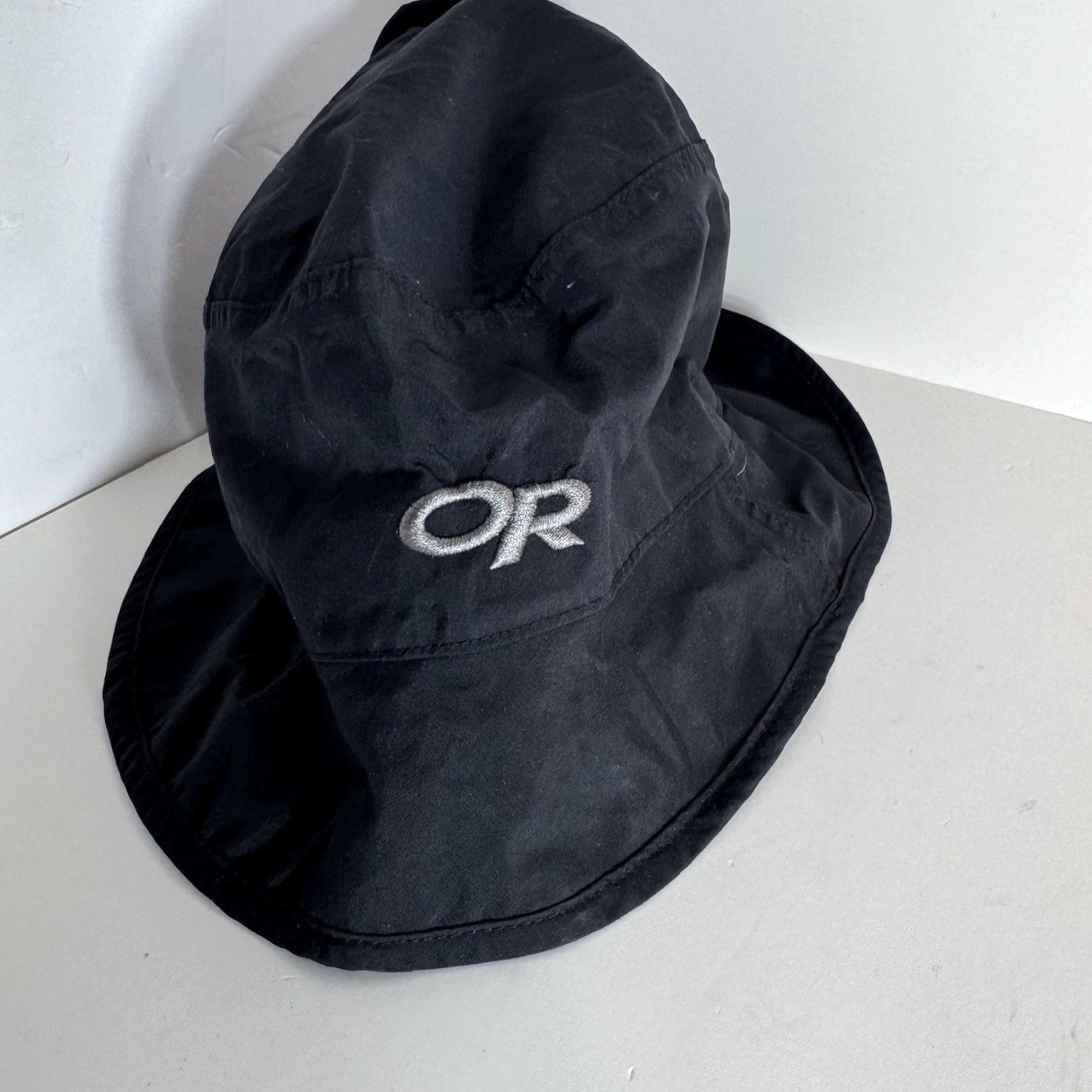 Outdoor Research Outdoor Research OR Hat Waterproof Rain Bucket Black Large Men's Bucket Hat UV Water Resistant Wide Brim Size ONE SIZE - 2 Thumbnail