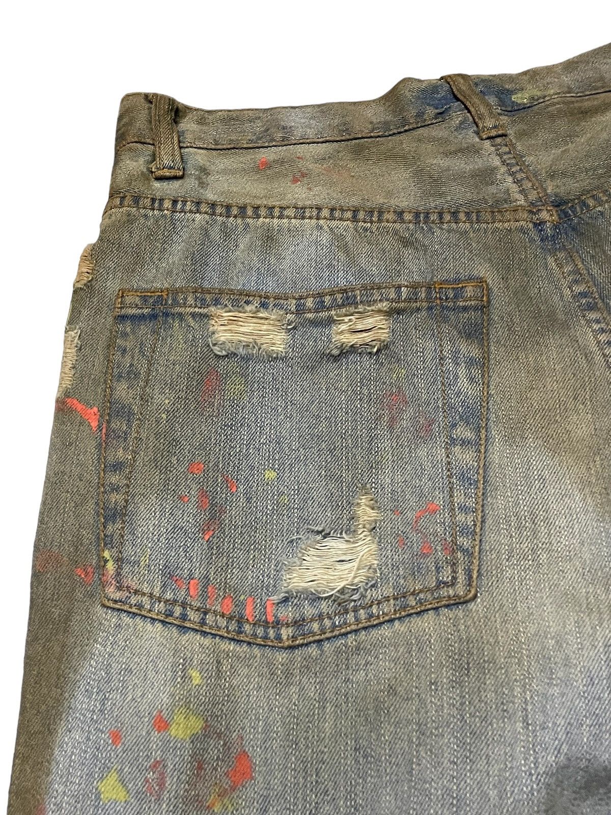 Japanese Brand × Junya Watanabe Junya Watanabe Style Patch Work Mud Wash Trompel’oiel Jeans Size US 30 / EU 46 - 22 Thumbnail