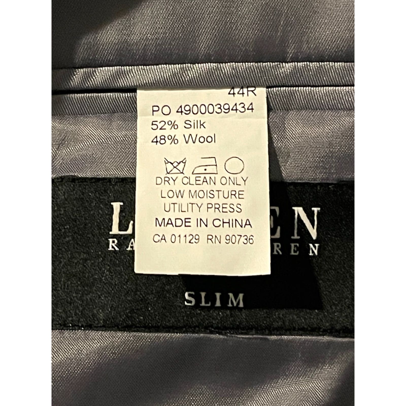 Ralph Lauren Lauren Ralph Lauren Blazer Slim Fit 44R Silk Wool Blend Houndstooth BLACK LABEL Mens Jacket Size 44R - 5 Thumbnail