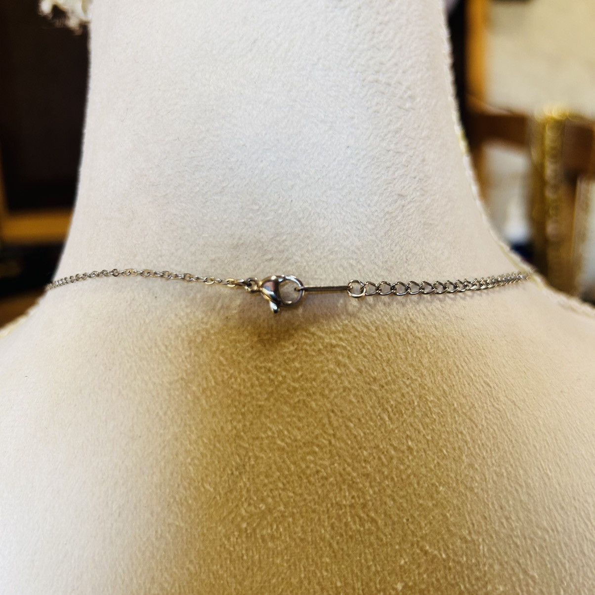 Handmade Handcrafted elegant genuine stone pendant on chain necklace Size ONE SIZE - 5 Thumbnail