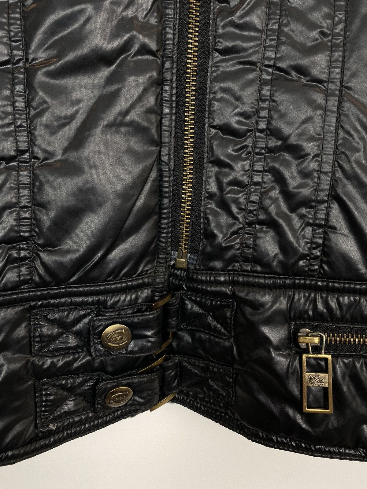 Just Cavalli Vintage Just Cavalli Multi Zip Puffer Biker Jacket Leopard Size S / US 4 / IT 40 - 15 Thumbnail