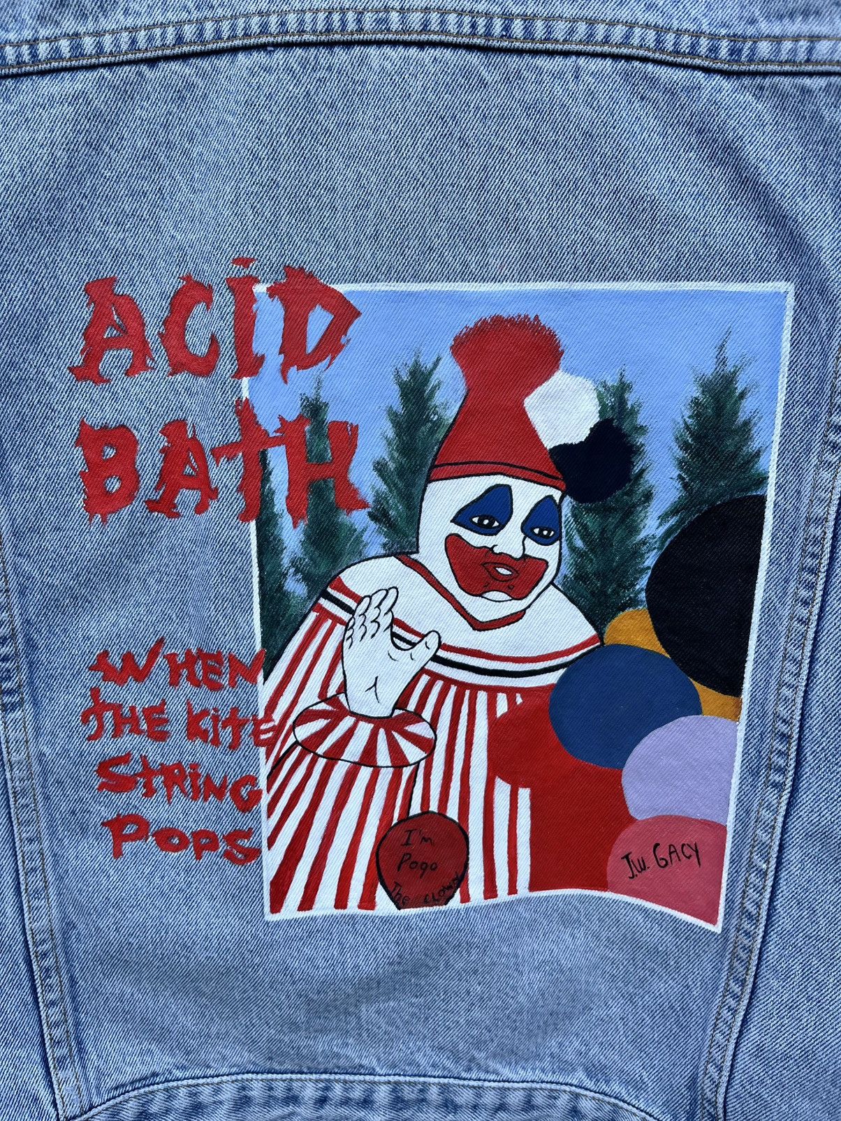 Lee Vintage Acid Bath Lee Distressed Custom Made Denim Jacket Size US L / EU 52-54 / 3 - 3 Thumbnail