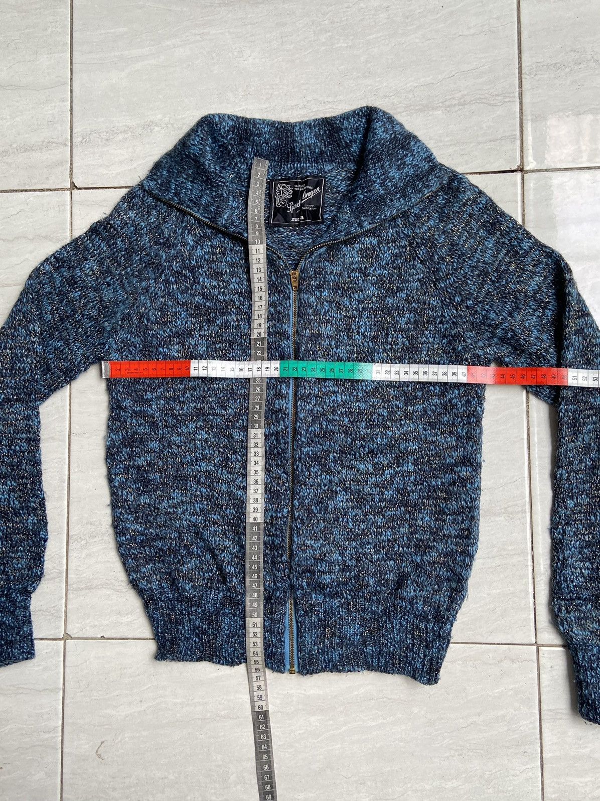 CABANE de ZUCCa Issey Miyake Soectro Dragon ZUCCA Zip Knit Jacket Size US XS / EU 42 / 0 - 7 Thumbnail