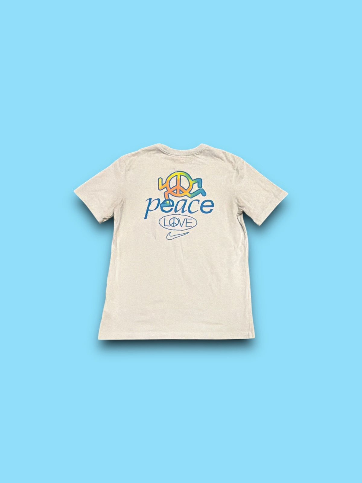 Nike The nike tee peace & love swoosh logo t-shirt blue small Size US S / EU 44-46 / 1 - 3 Thumbnail
