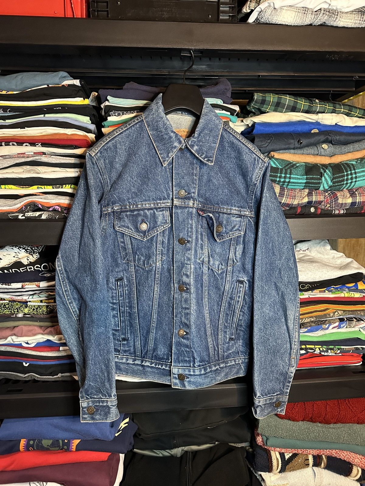 Levi's Vintage Clothing Vintage 1986 Levi’s Denim Trucker Jacket Size US S / EU 44-46 / 1 - 1 Thumbnail