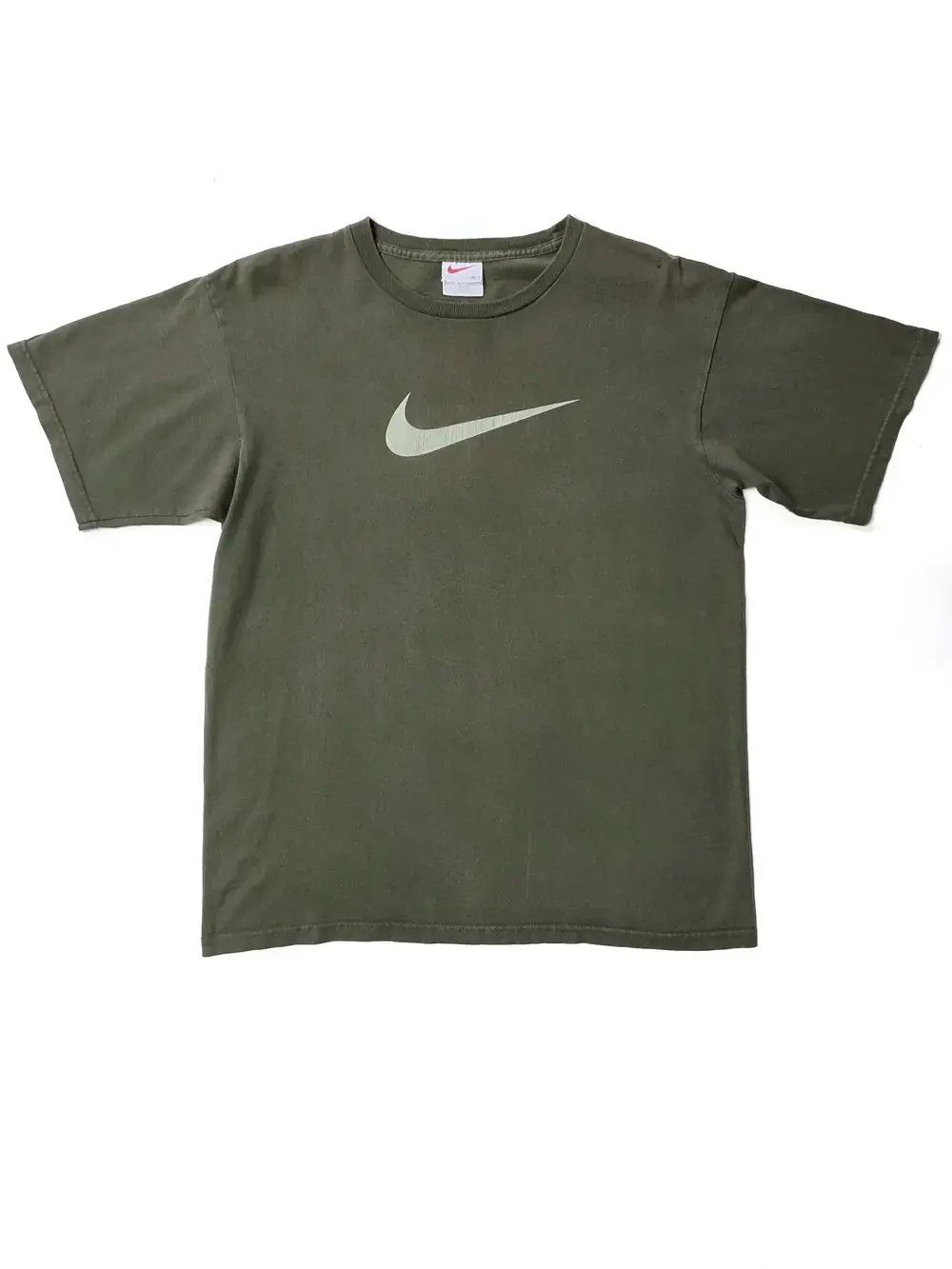 Nike × Vintage Vtg Nike Big Swoosh Usa made t shirt Size US M / EU 48-50 / 2 - 1 Thumbnail