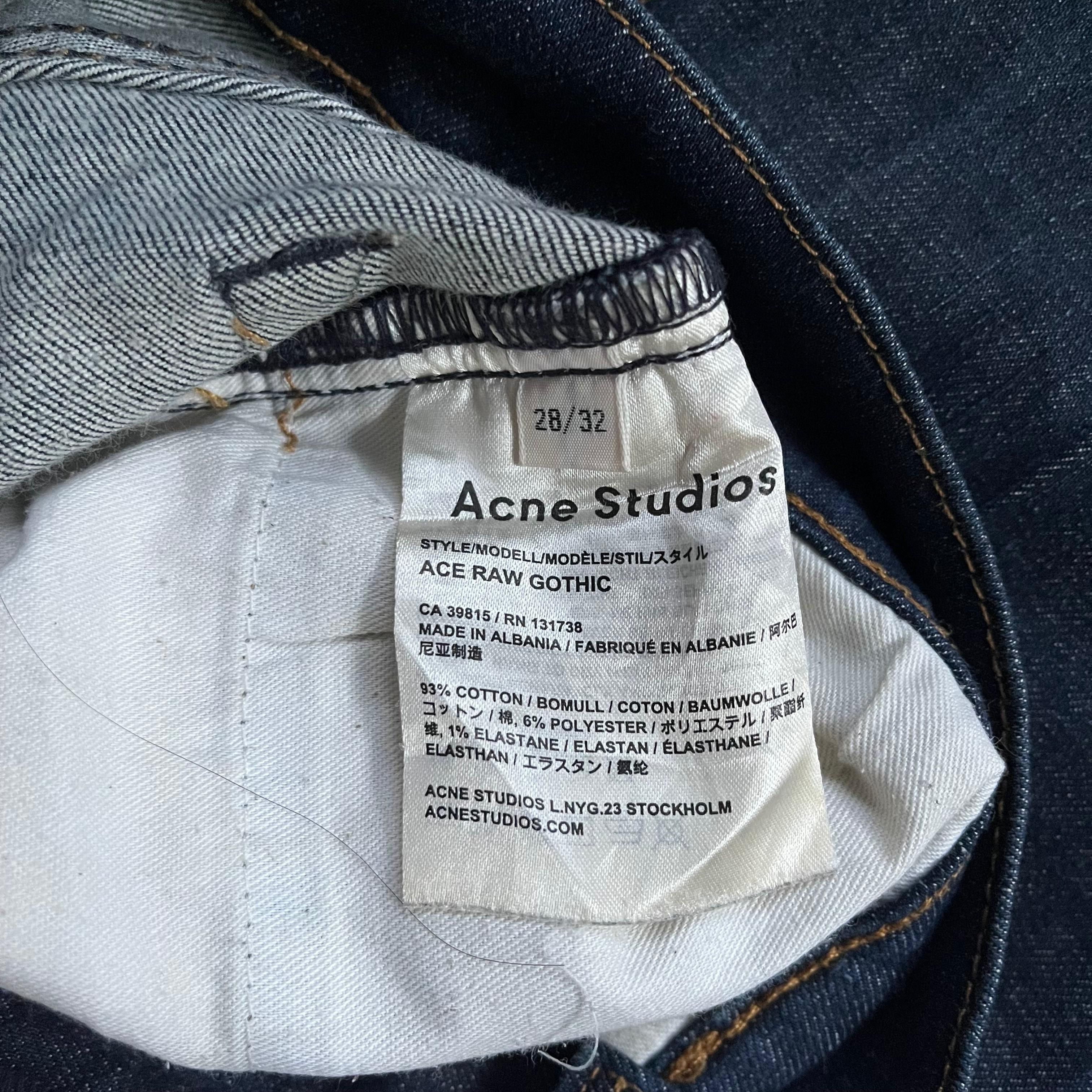 Acne Studios Acne Studio Ace Raw Ghotic Denim Size US 28 / EU 44 - 7 Thumbnail