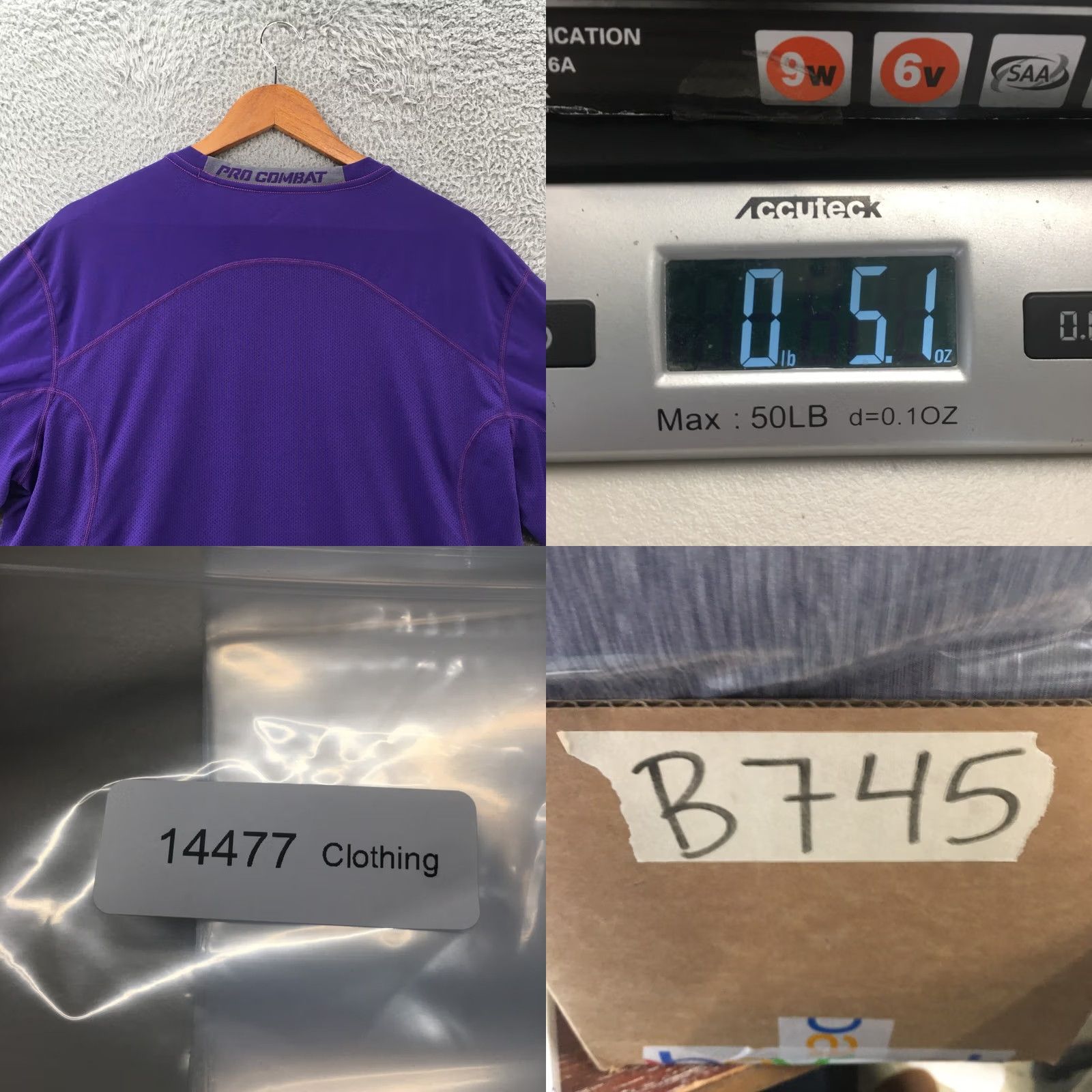 Nike Nike Dri Fit T-Shirt Womens XL Purple Short Sleeve Pullover Crew Neck Fitted Size XL / US 12-14 / IT 48-50 - 8 Thumbnail