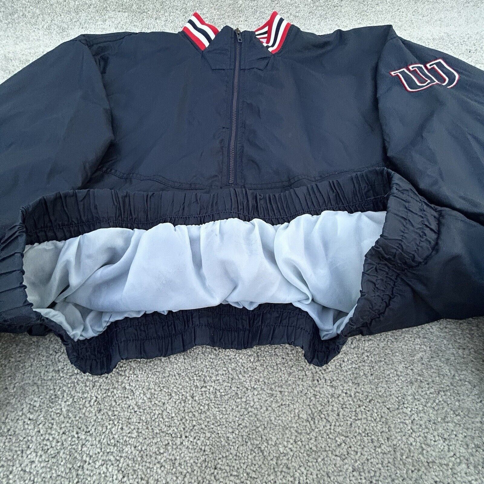 Wilson Vintage Wilson Jacket Adult XXL 1/2 Zip Windbreaker Baseball Size US XXL / EU 58 / 5 - 5 Thumbnail