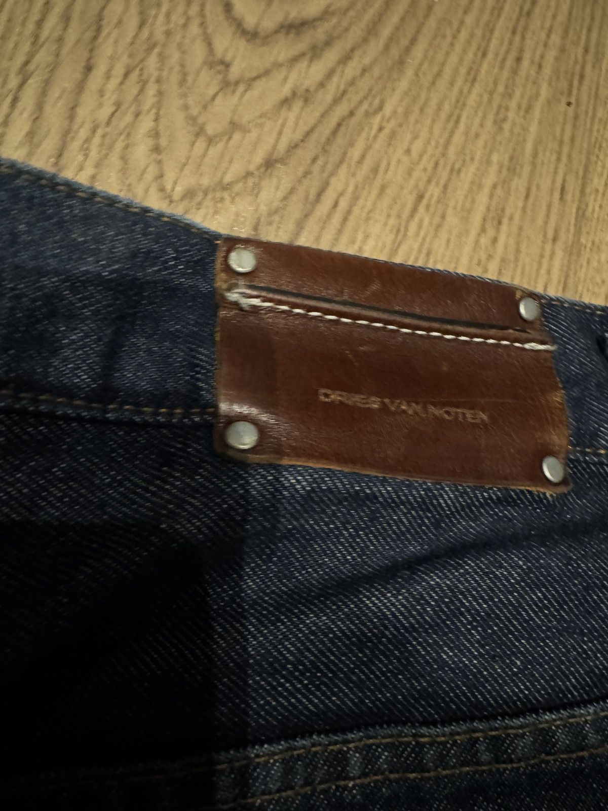 Dries Van Noten Dries Van Noten Pleated Wide Leg Denim Size US 33 - 4 Thumbnail