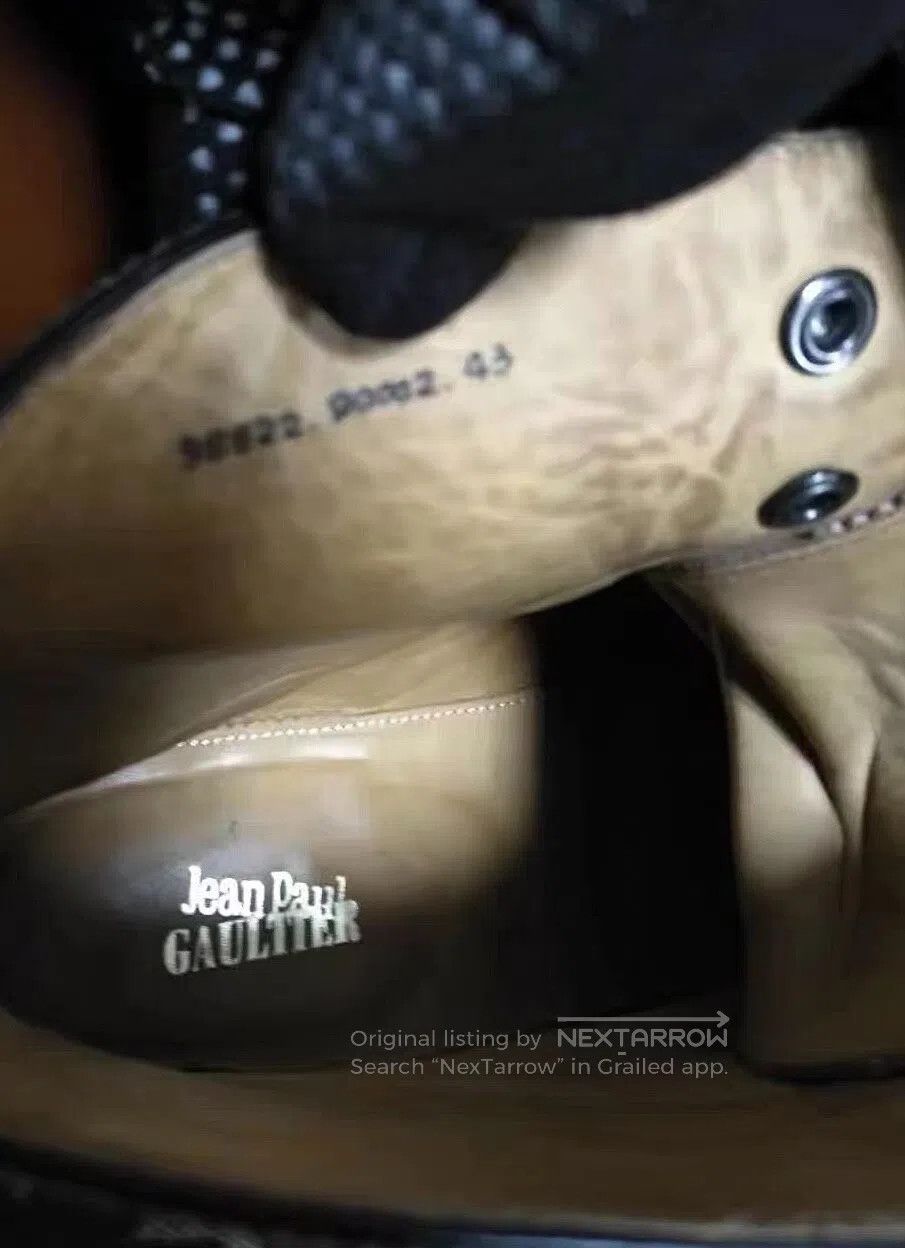 Jean Paul Gaultier jean paul gaultie Gaultier carved long boots| Size US 10 / EU 43 - 4 Thumbnail