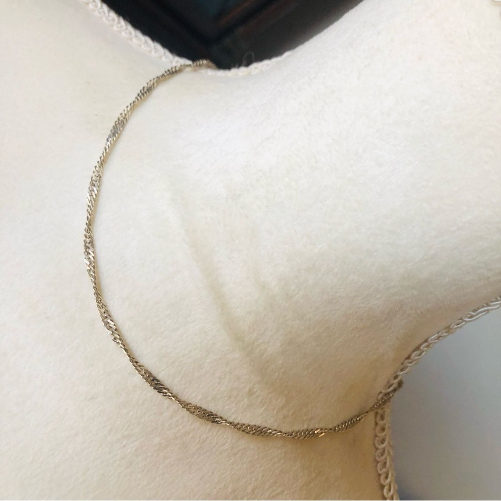 Vintage Vintage Italy 925 sterling silver Singapore chain necklace Size ONE SIZE - 1 Thumbnail