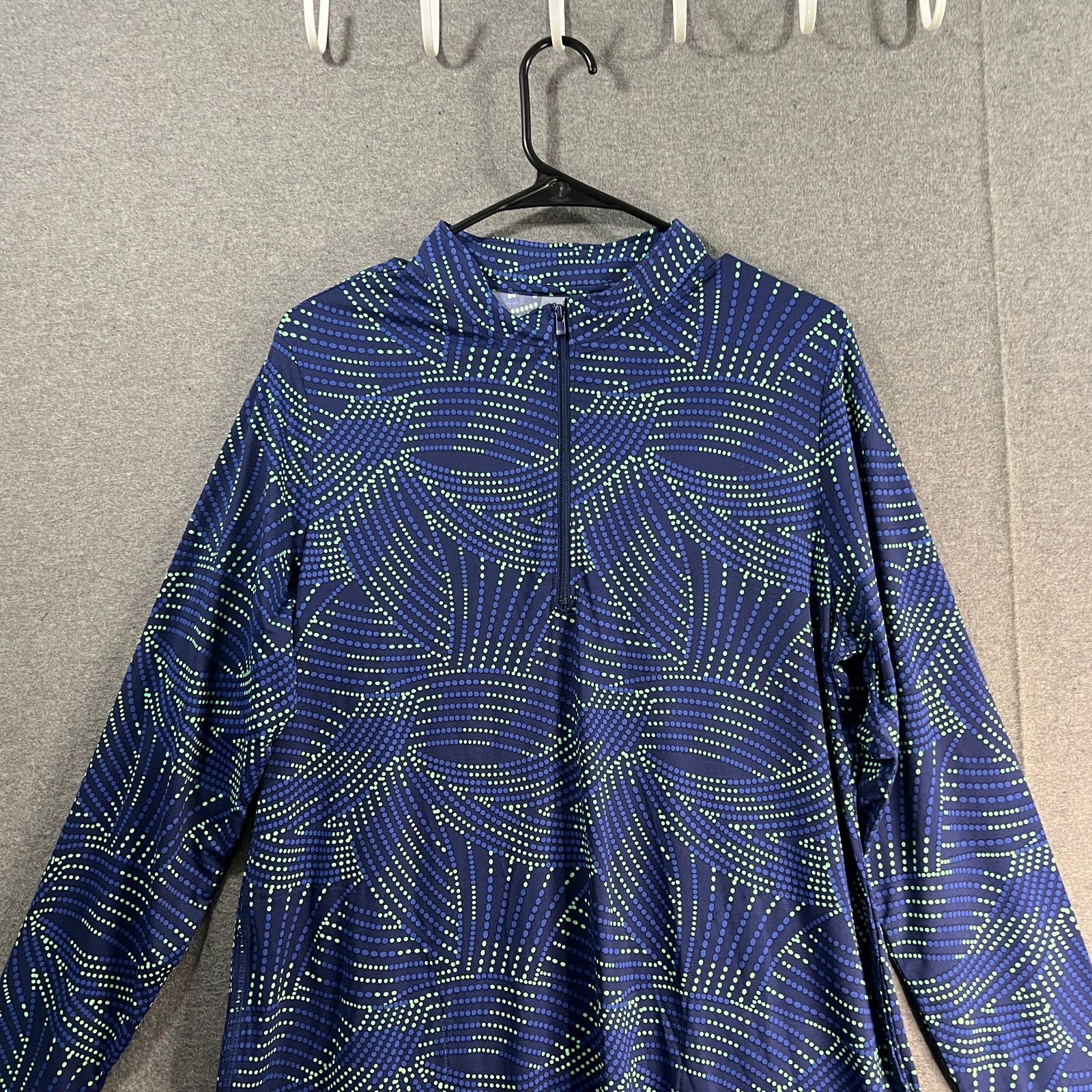 Other zuda UPF 50 Half Zip Cover Up Ruching Detail Navy Size M / US 6-8 / IT 42-44 - 4 Thumbnail