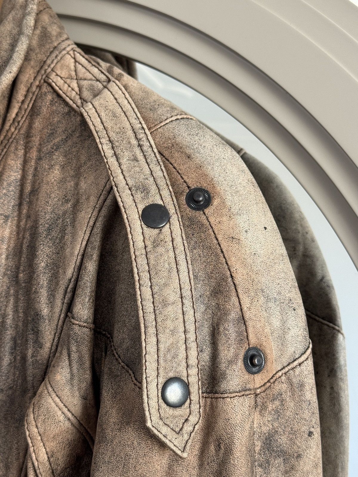 If Six Was Nine Vintage Maison Margieala Style Genuine Leather Biker Jacket Size US L / EU 52-54 / 3 - 6 Thumbnail